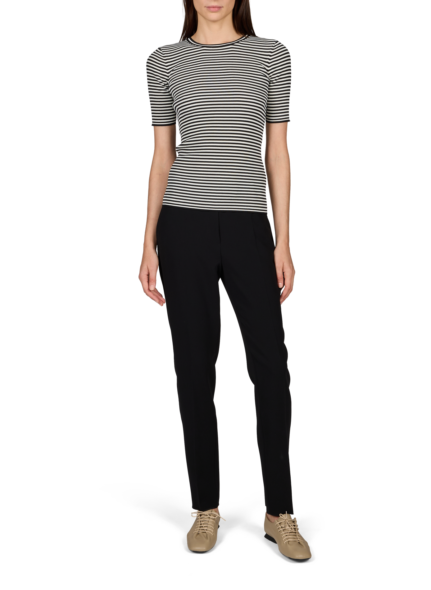 Fitted Striped T-shirt MAX MARA STUDIO Multicolour