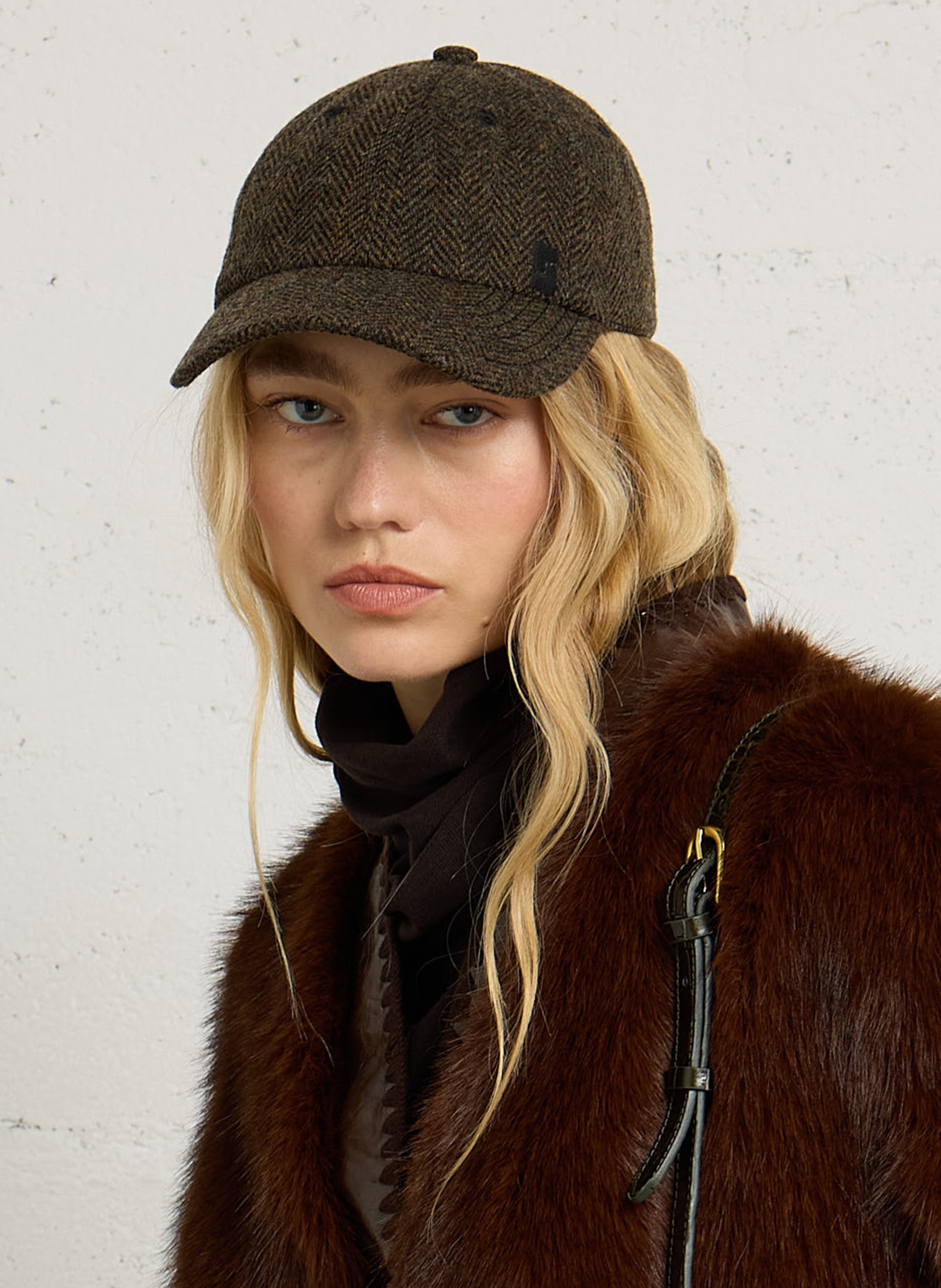 Casquette en laine serena SOEUR Marron