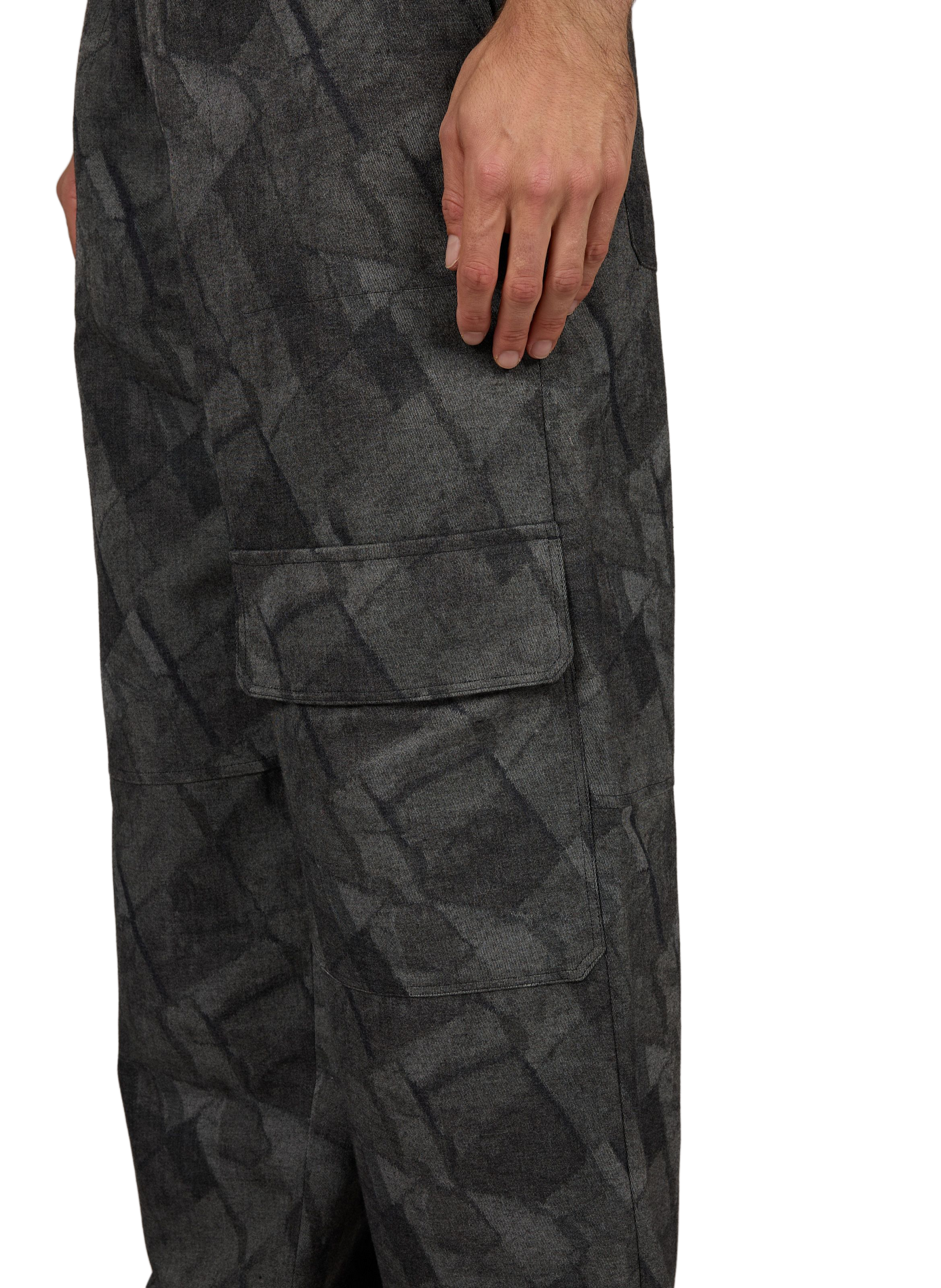 Pantalón ancho estampado MAISON KITSUNÉ Gris