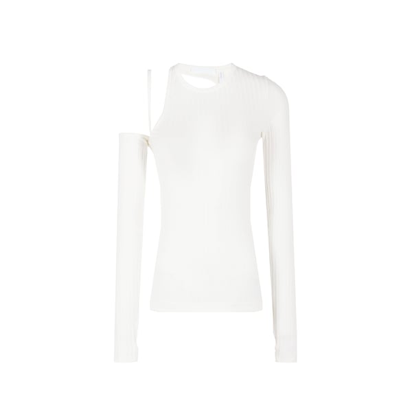 Pull asymétrique en coton pima