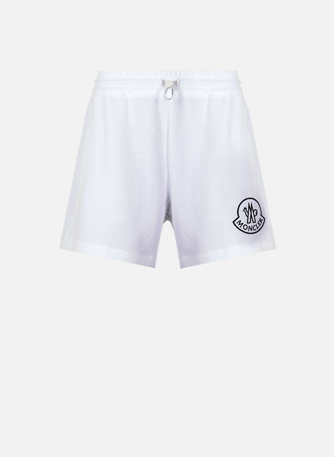 Shorts aus Piqué-Baumwolle BeigeMONCLER 
