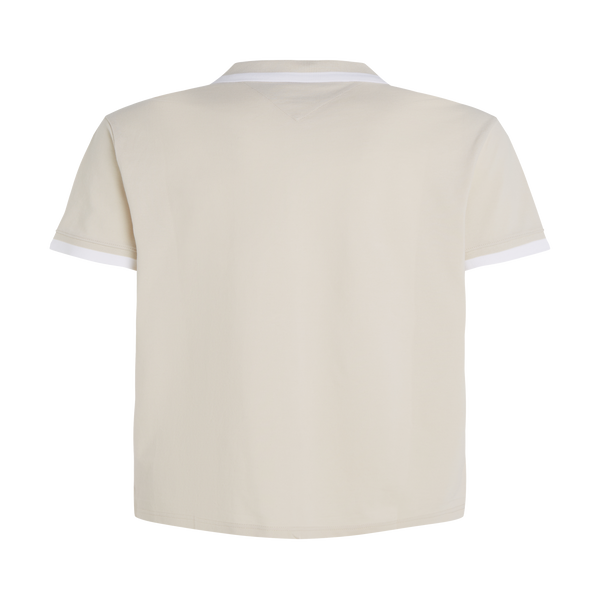 Tommy Hilfiger Givenchy Address Band Slim Cotton Polo Shirt In Gold
