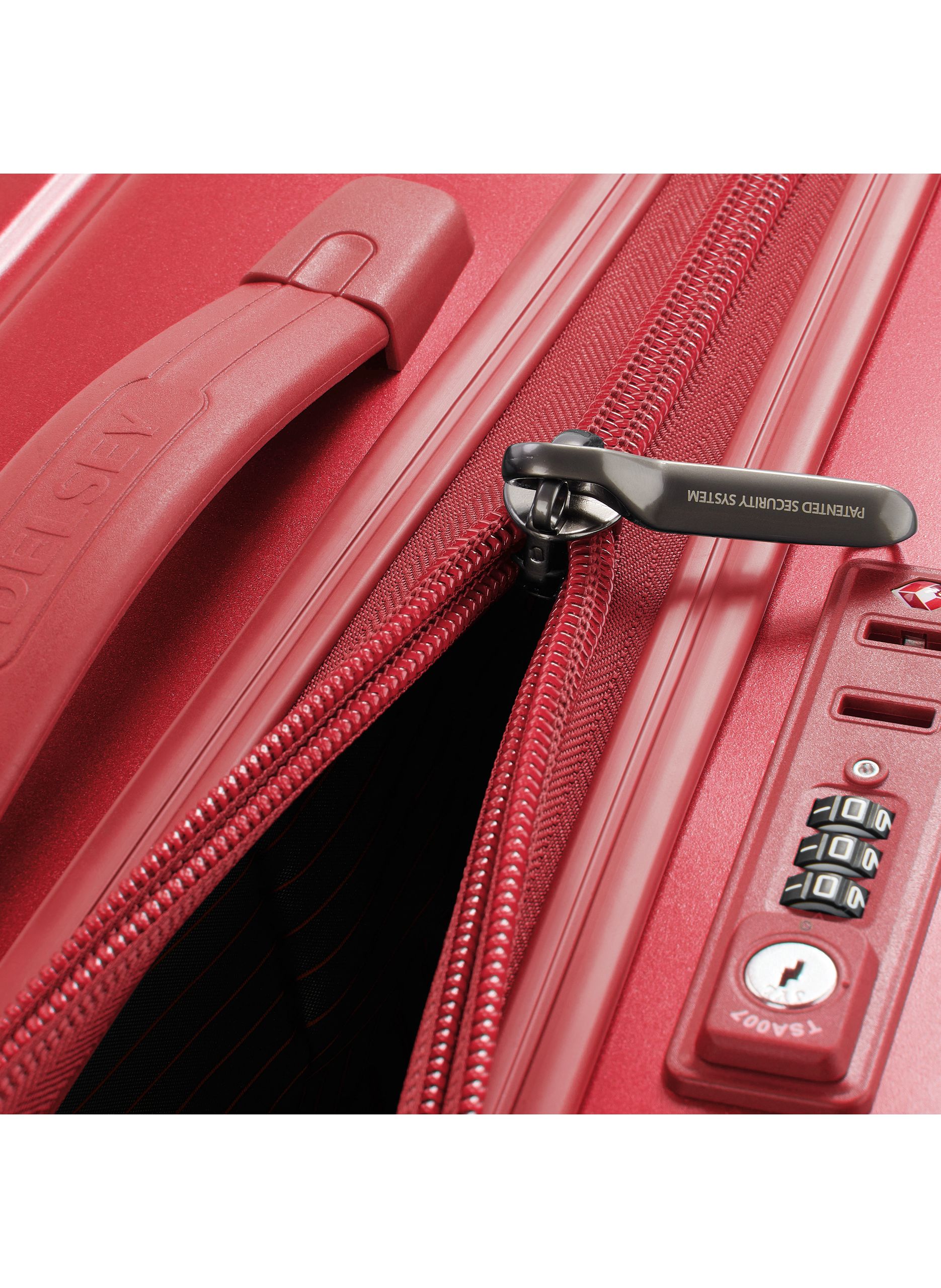 Valise cabine rigide taille s - caumartin plus DELSEY PARIS Rouge