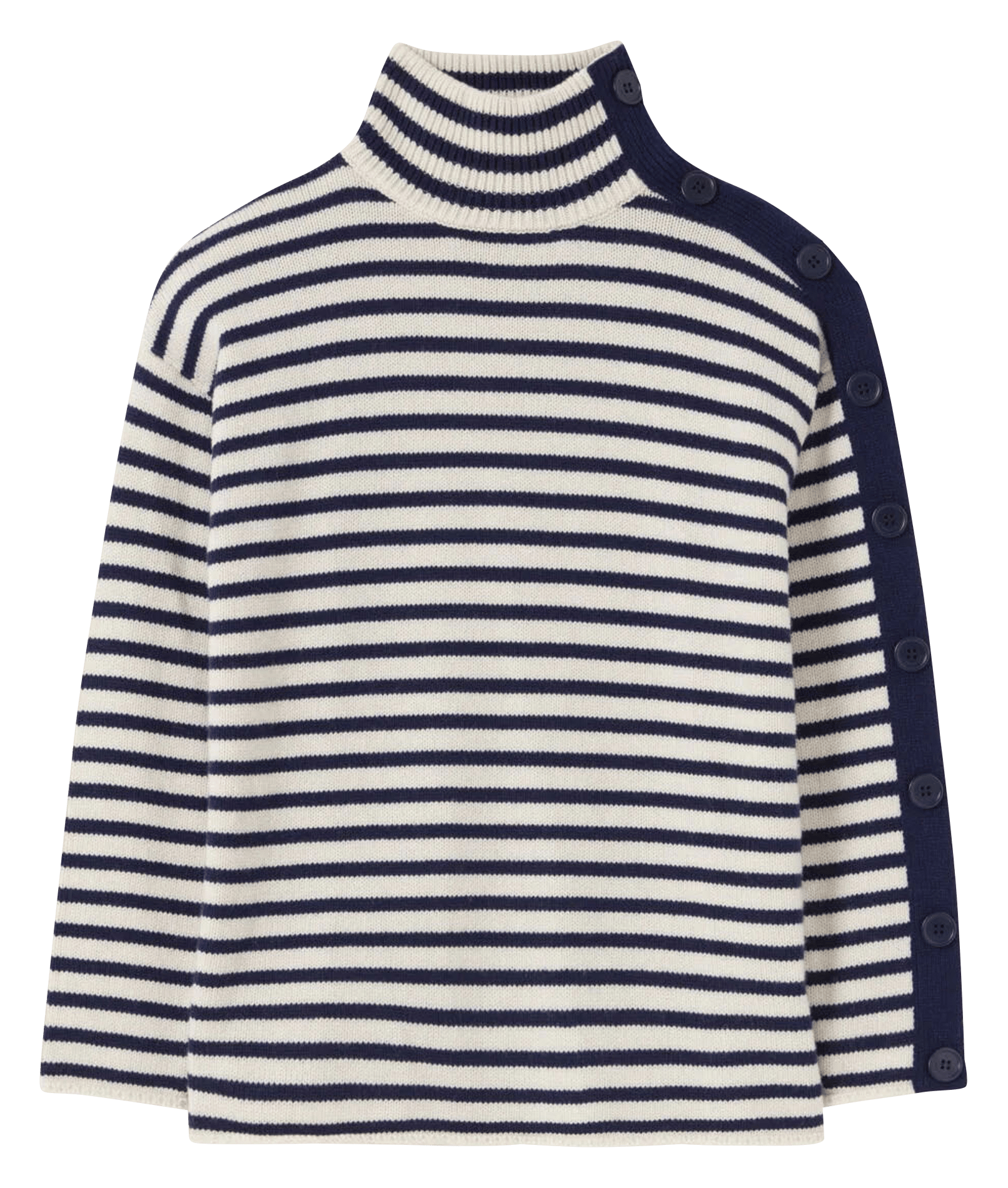 Pull marinière col montant boutonné CLAUDIE PIERLOT Multicolore