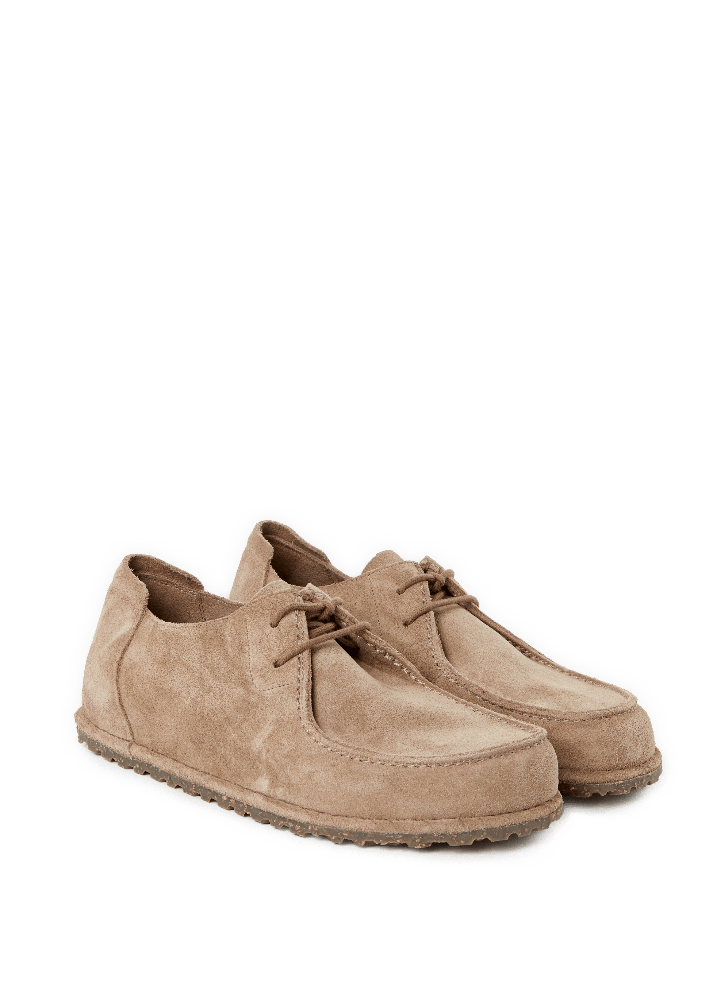 Derbies en cuir suédé Utti Lace BIRKENSTOCK Beige