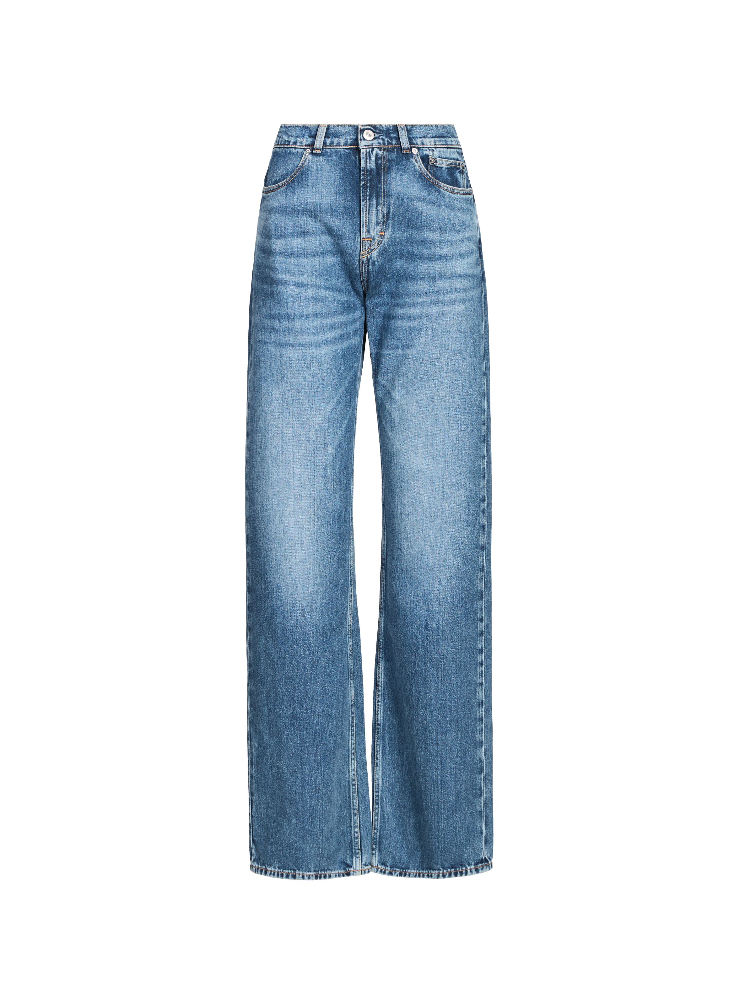 OUR LEGACY Jean droit en coton Bleu