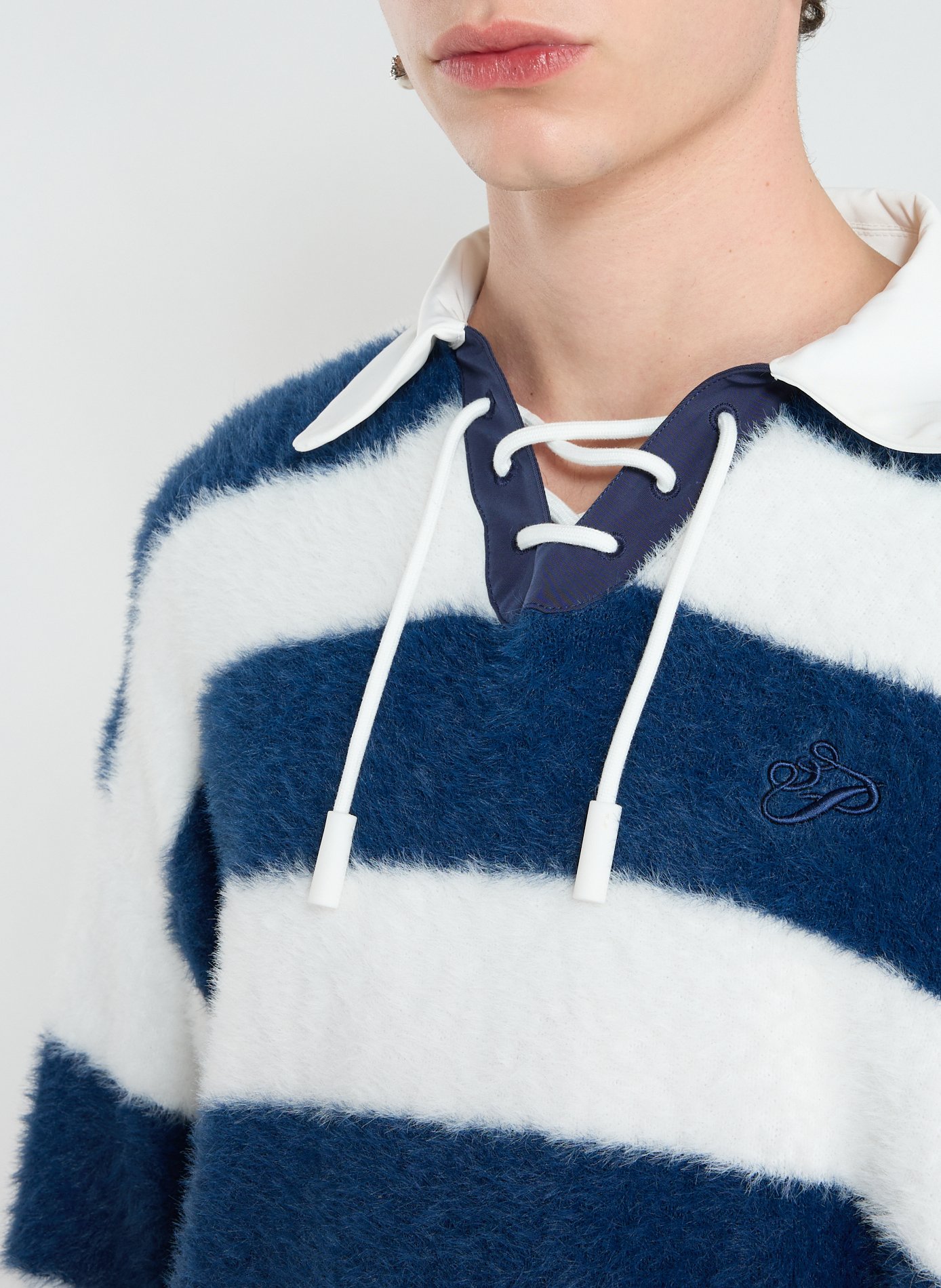 Pull ample à rayures 3 PARADIS Bleu