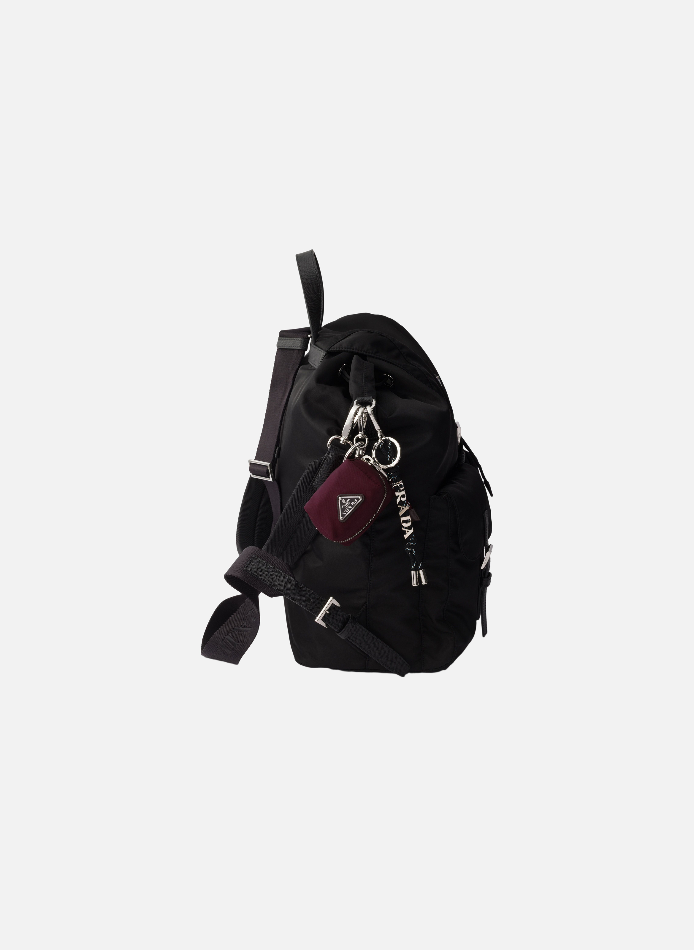 Charm porte-clés prada speedrock en re-nylon PRADA Rouge