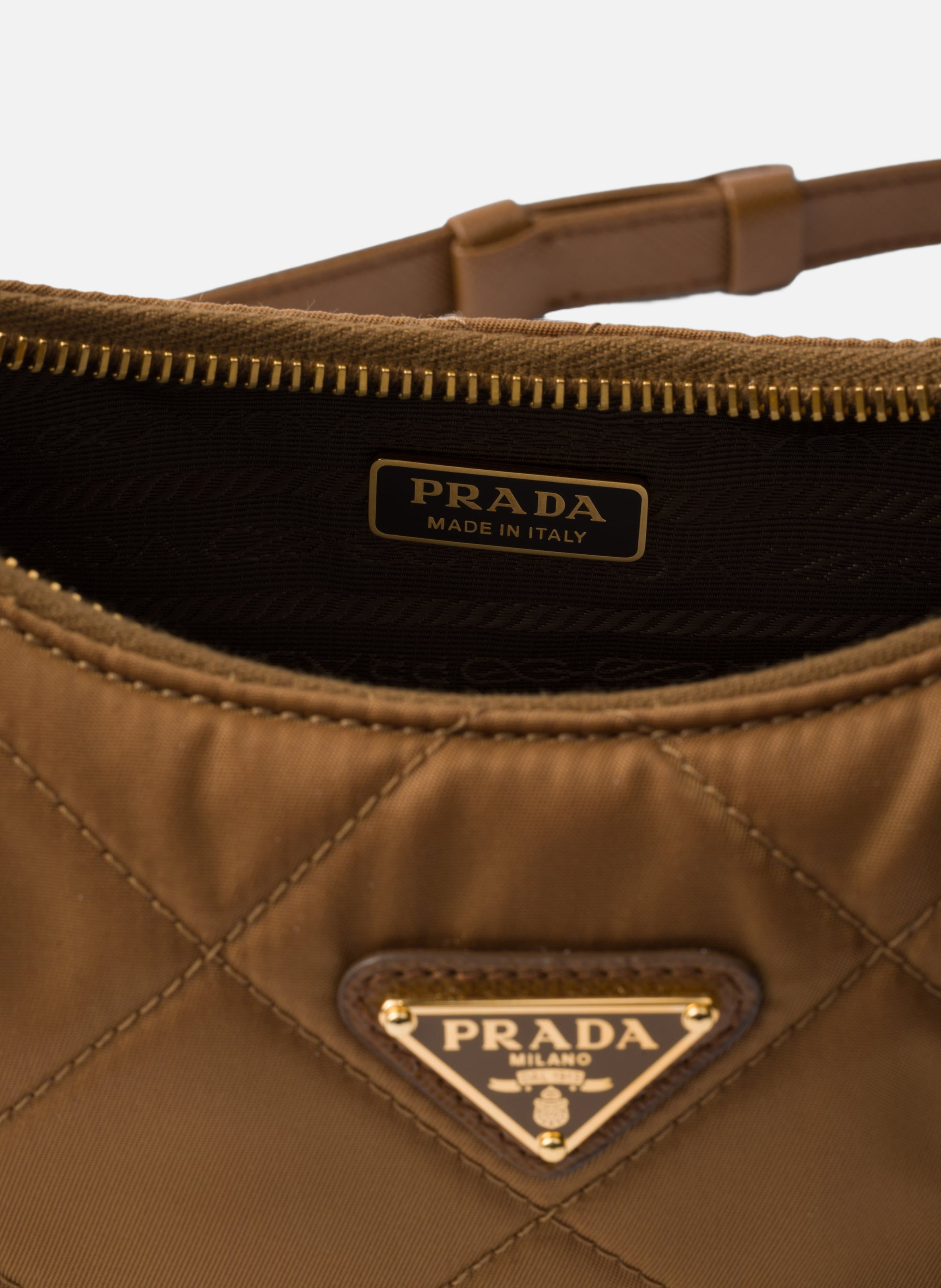 Mini sac prada re-edition 1995 chaîne en re-nylon PRADA Marron