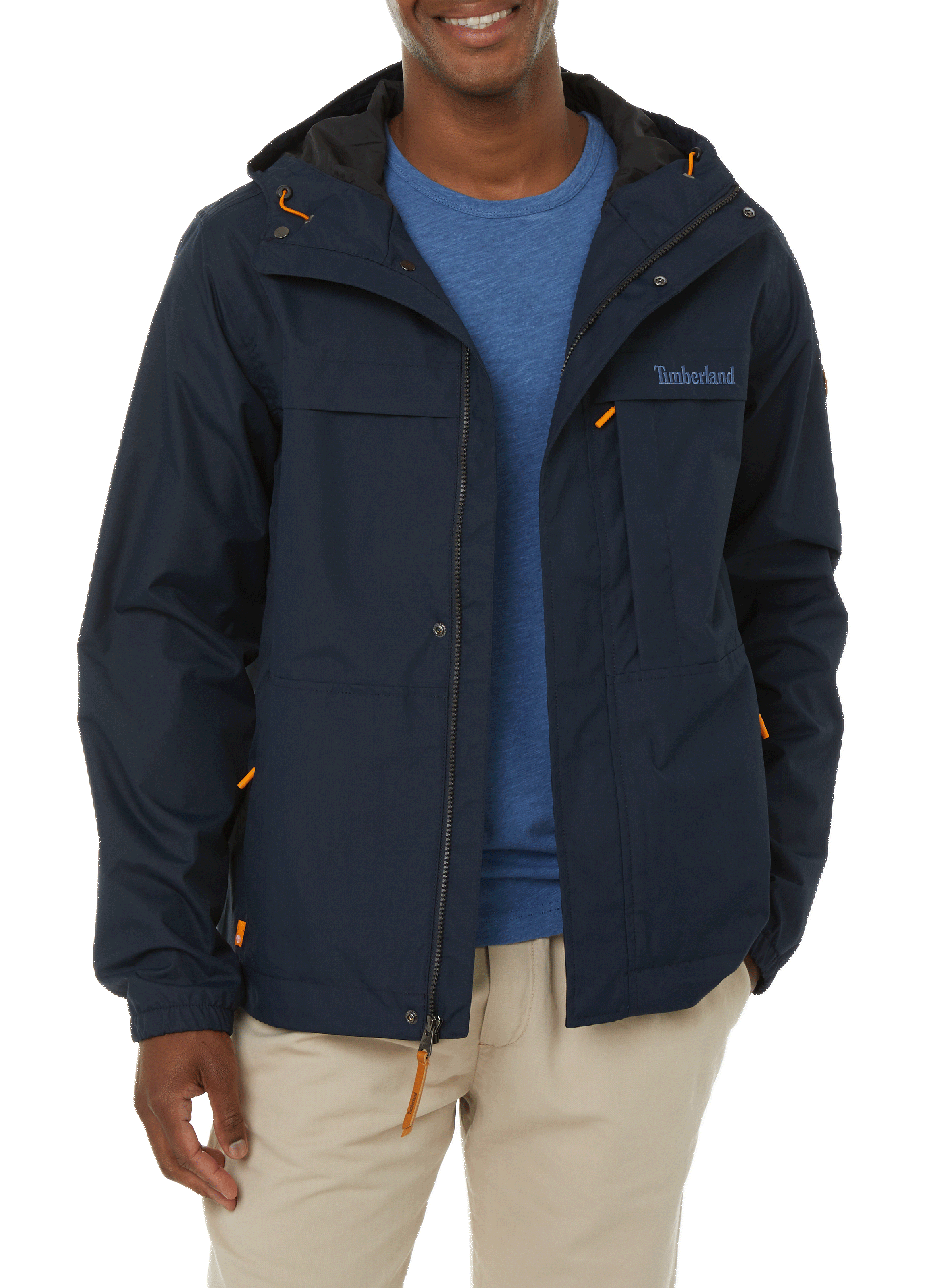 TIMBERLAND Hooded waterproof jacket Blue