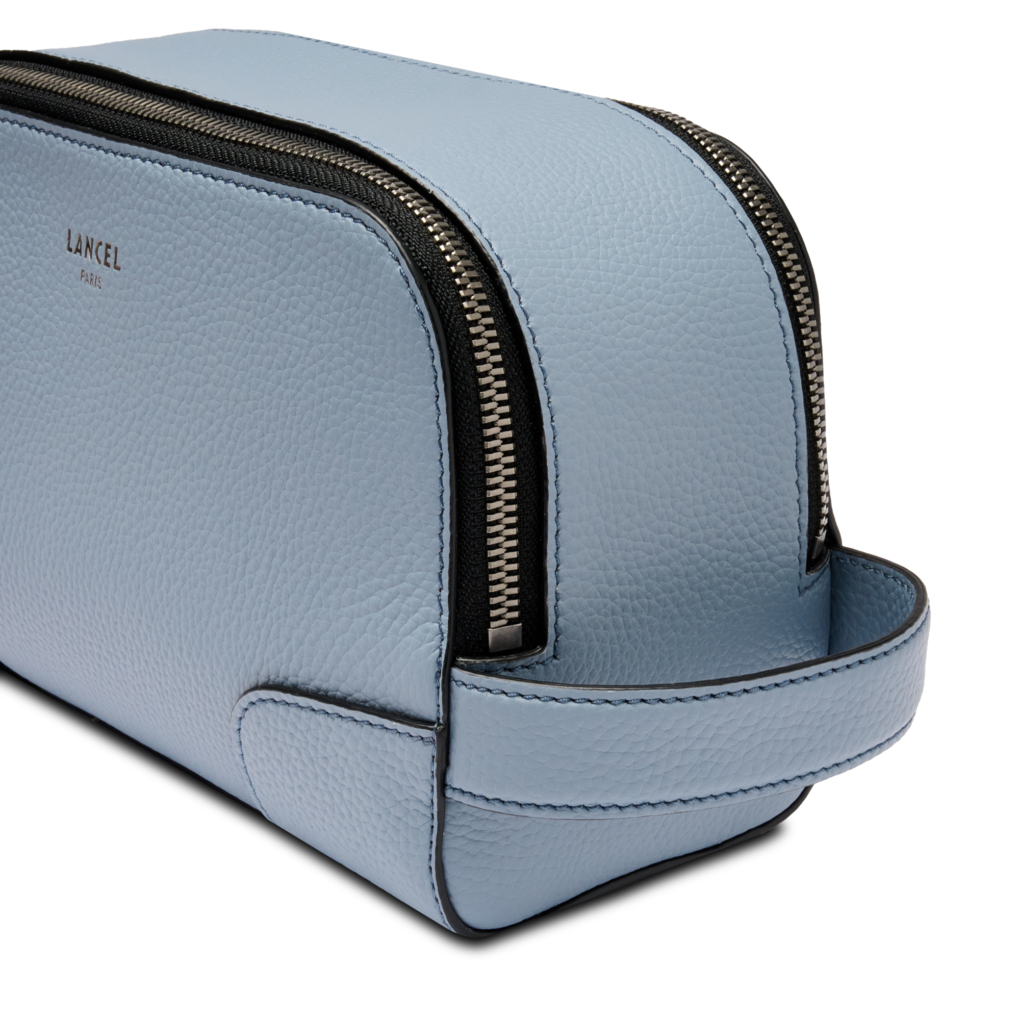 Trousse de toilette charlie de lancel en cuir LANCEL Bleu