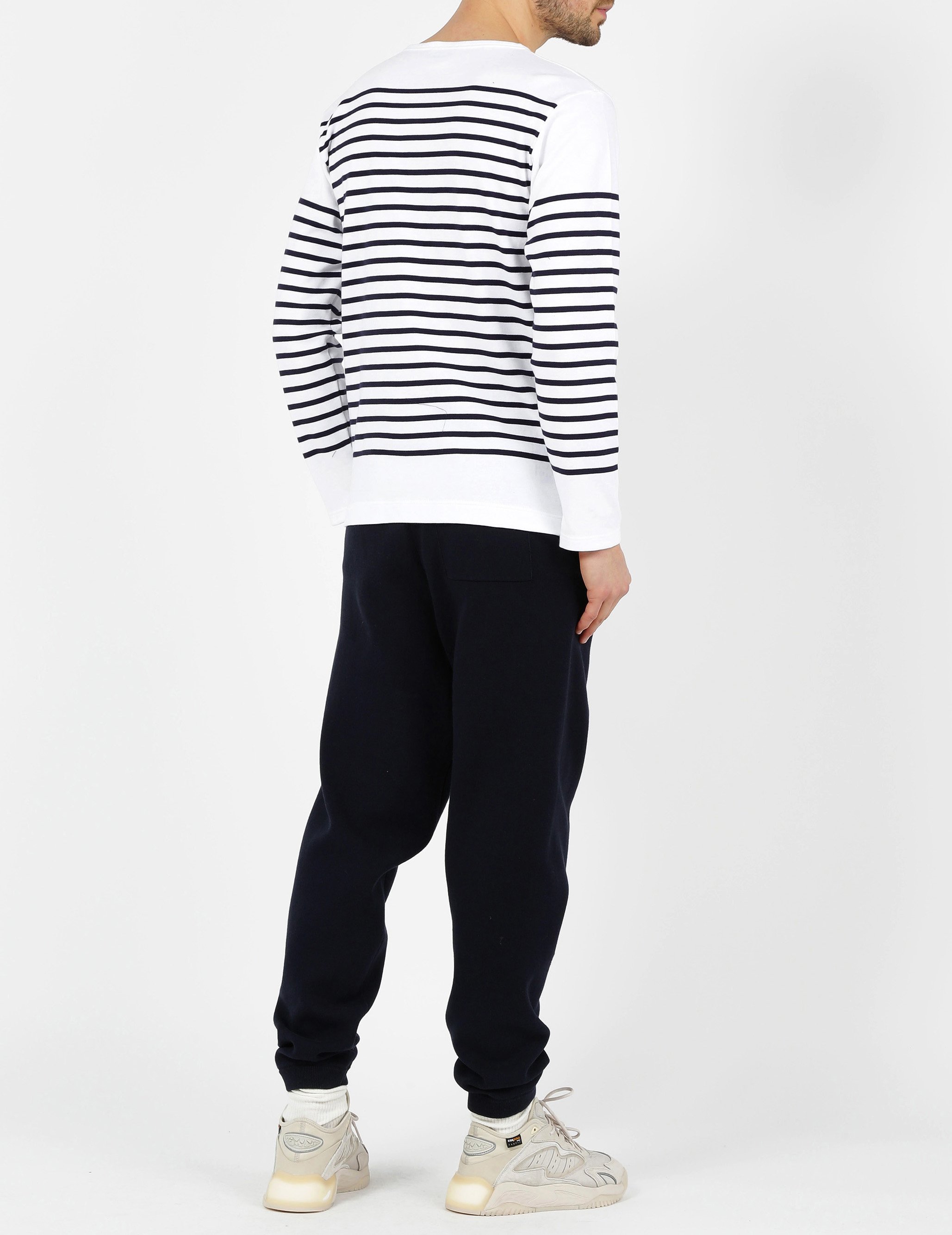 Marinière col rond en jersey de coton lourd ARMOR-LUX Bleu