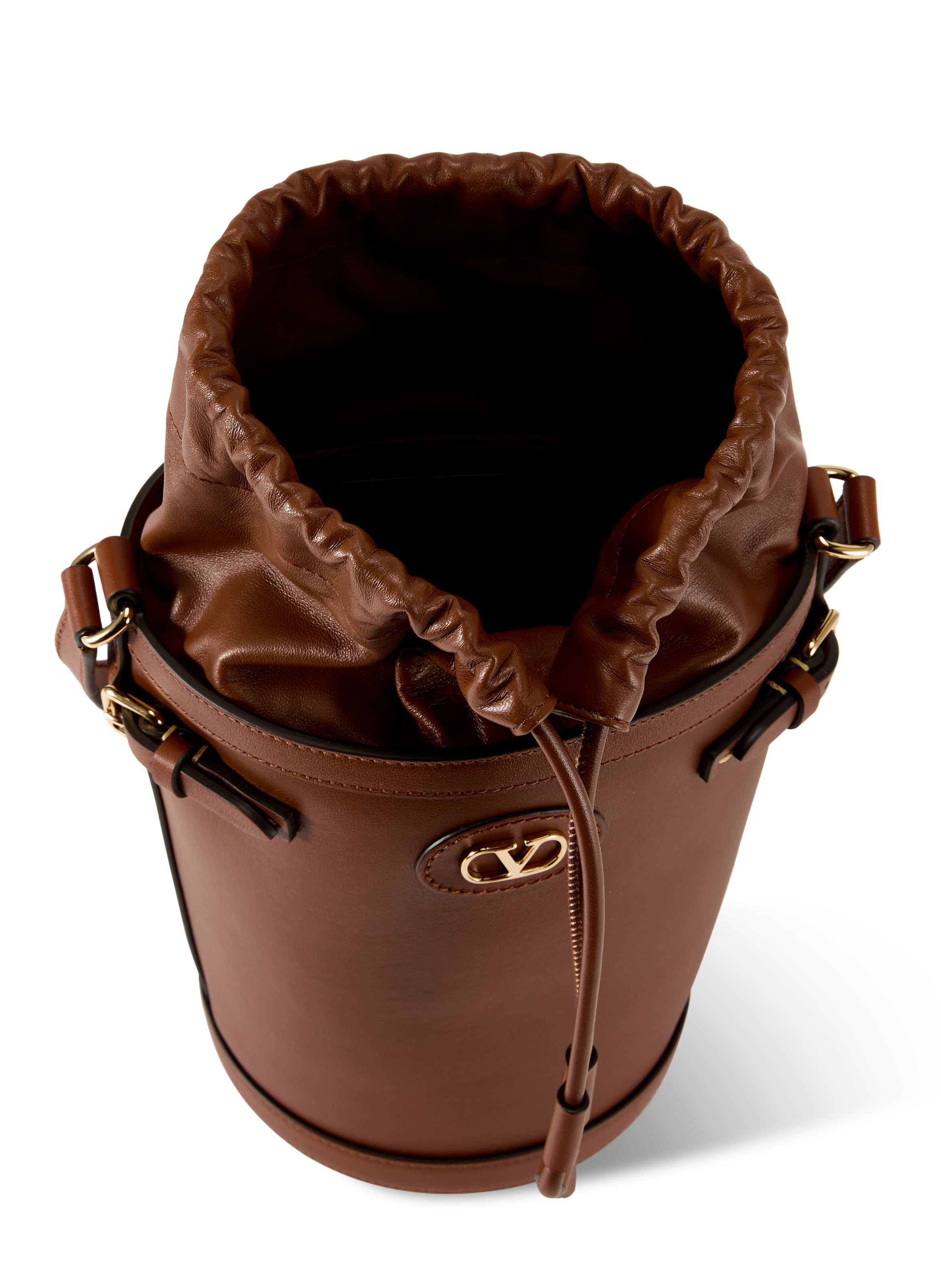 Sac seau Antibes en cuir VALENTINO Marron