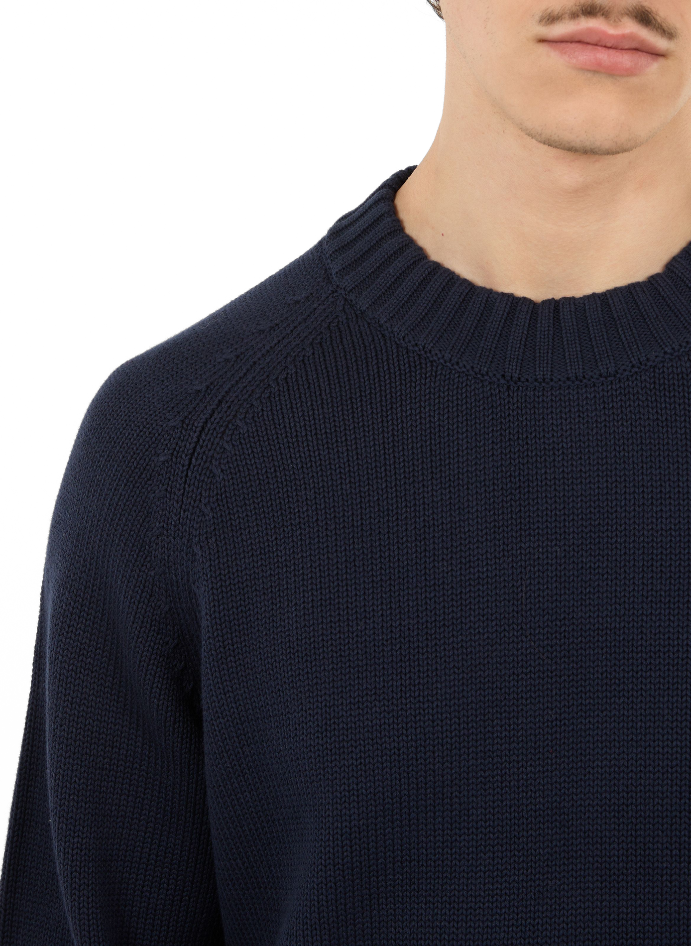 Pull Pann en maille en coton Bleu