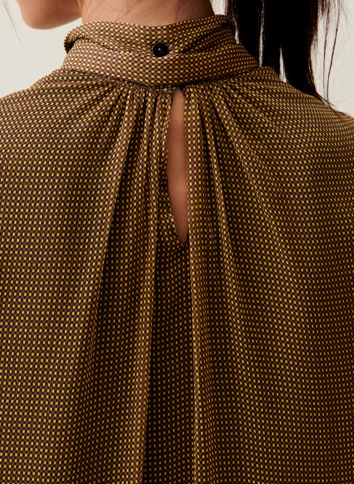 Robe courte col lavallière CLAUDIE PIERLOT Jaune