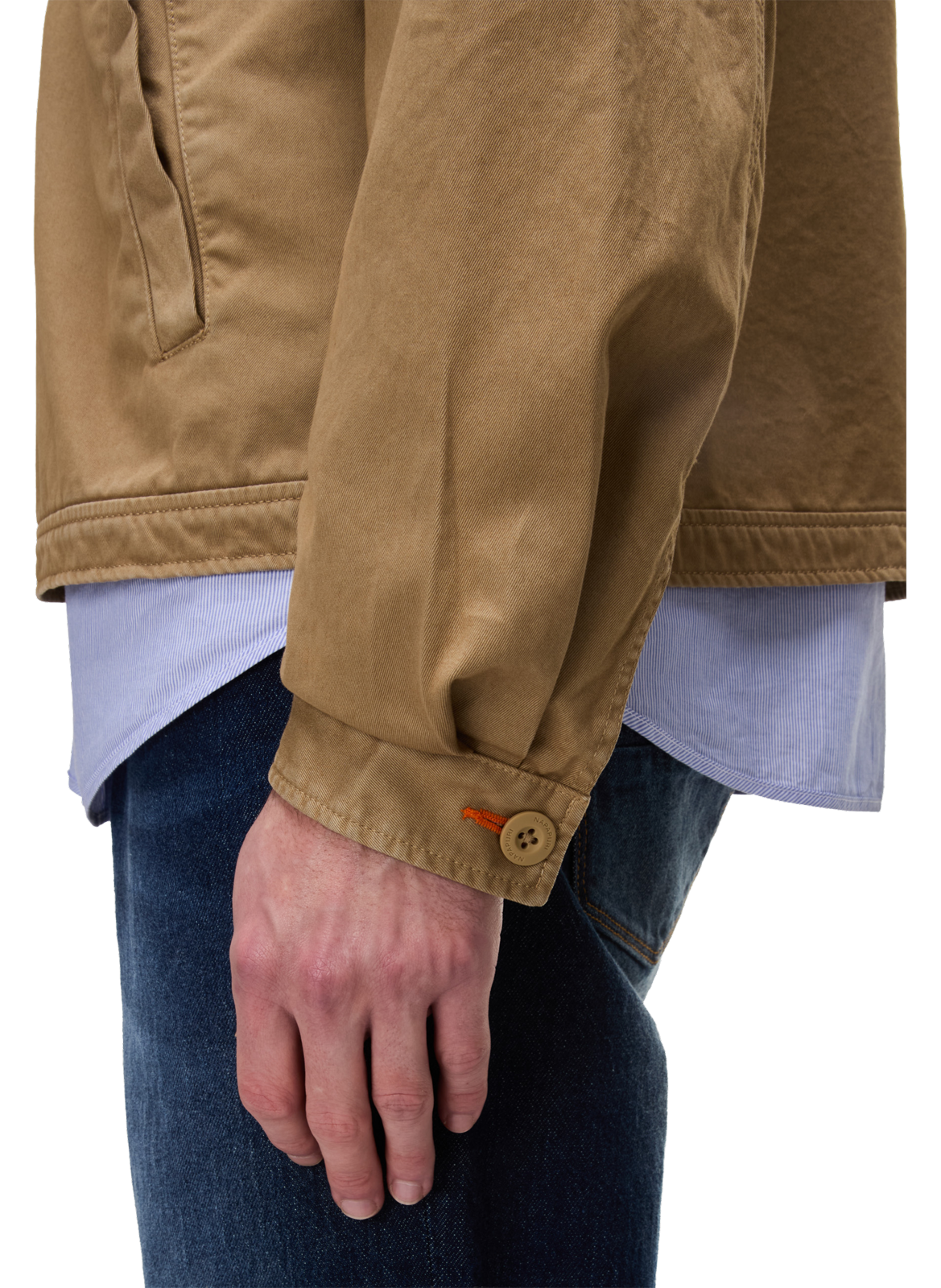 Veste droite Arrayanes à logo en coton NAPAPIJRI Beige