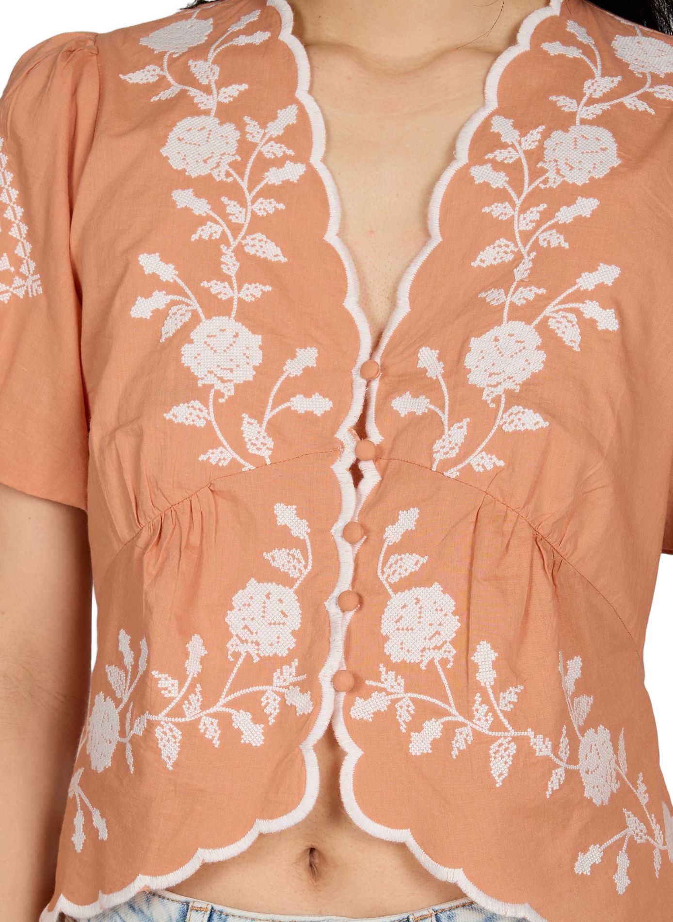 Cotton Trouville Top PETITE MENDIGOTE Pink