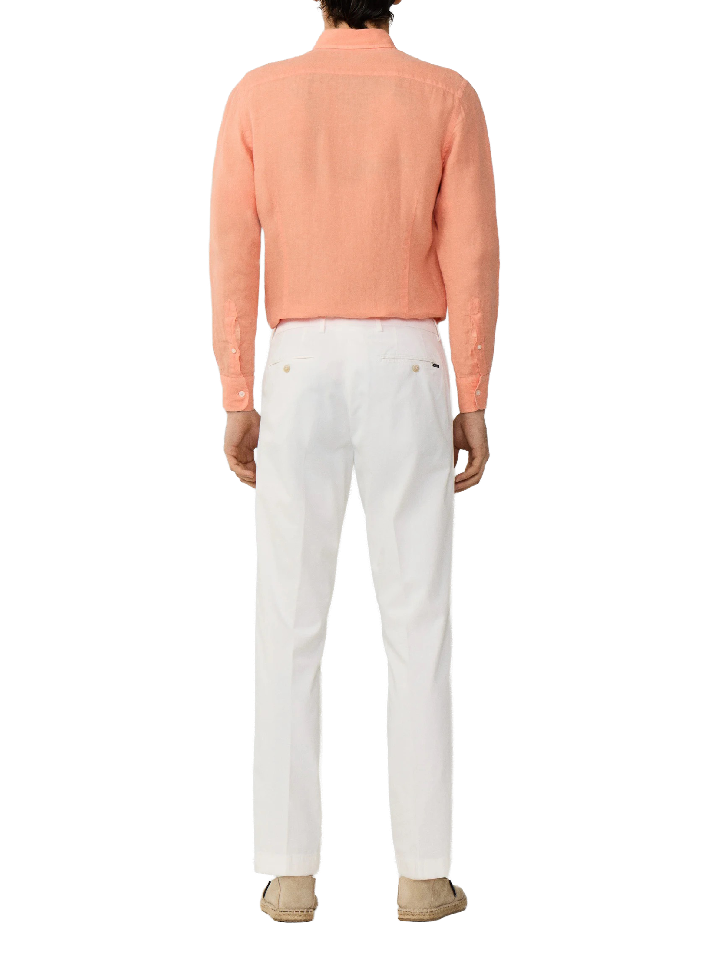 Kensington slim fit chino pants in stretch cotton HACKETT White