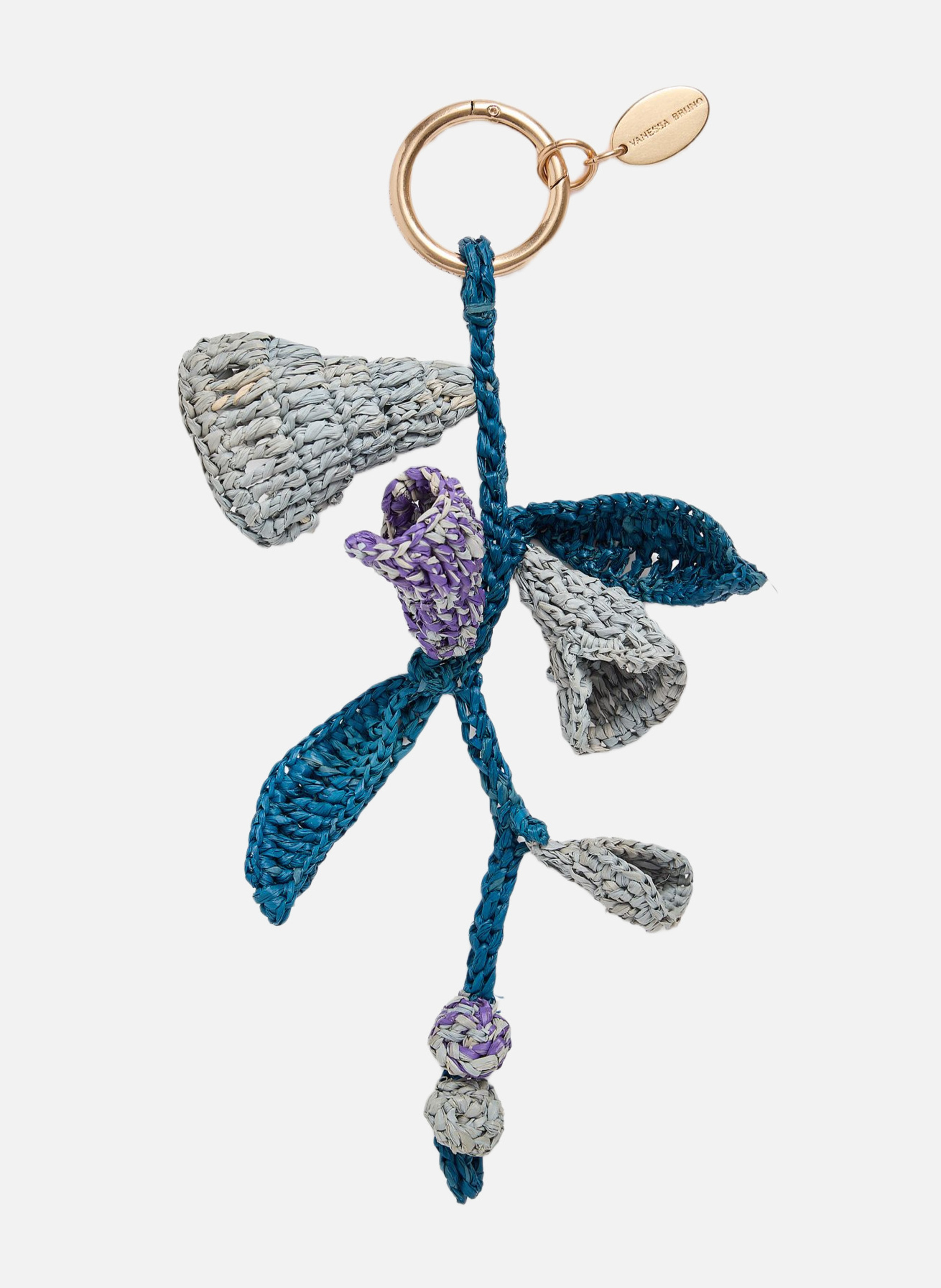 Charms clochette en raphia VANESSA BRUNO Bleu