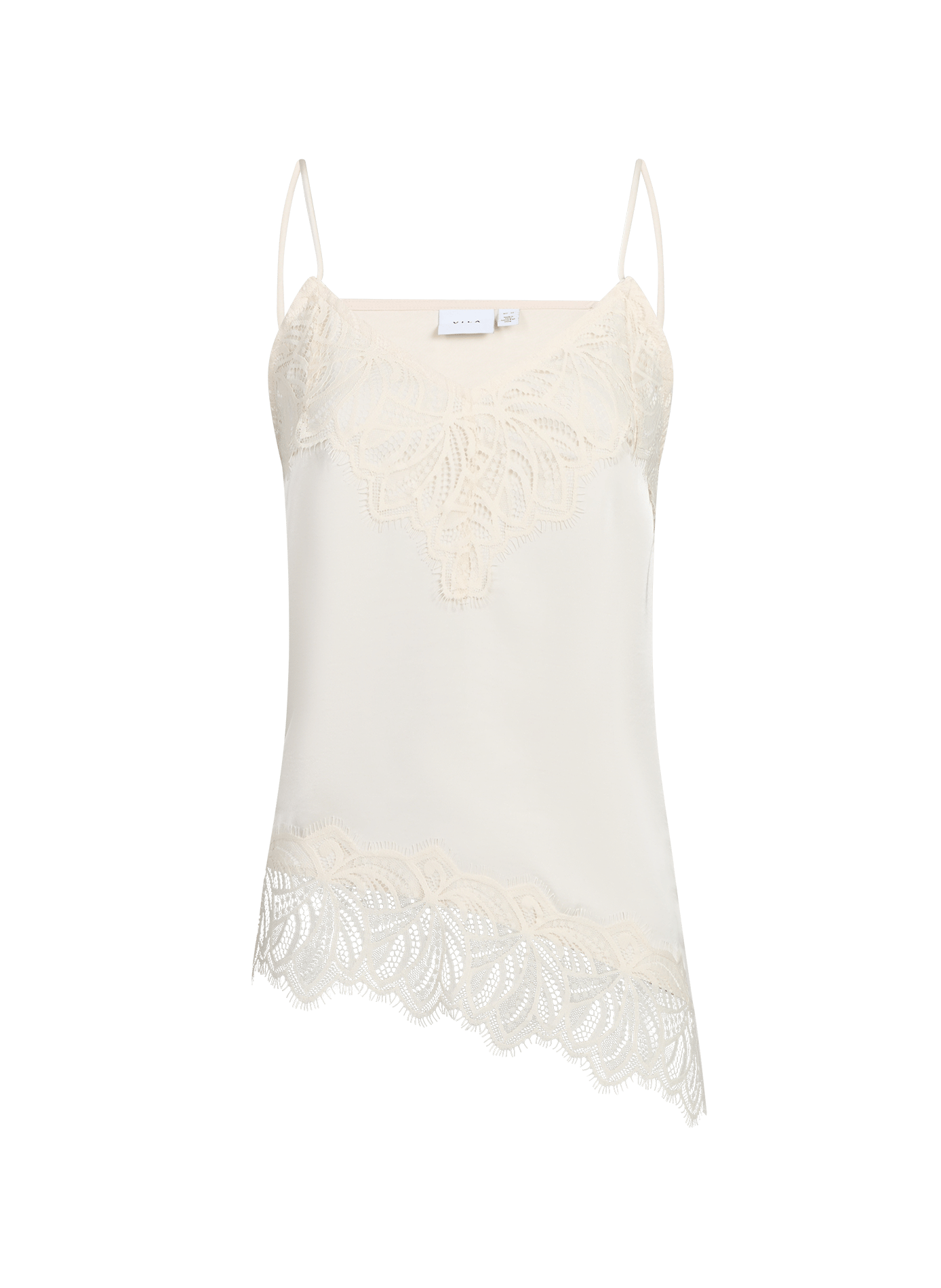 Top Viléa à dentelles VILA Beige