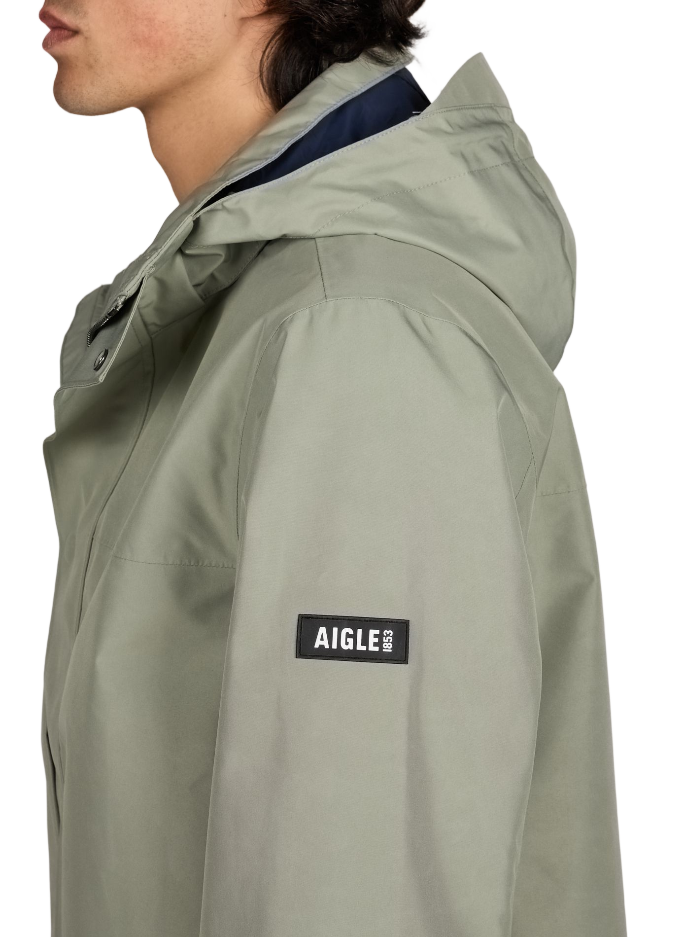 Parka imperméable à capuche AIGLE Vert