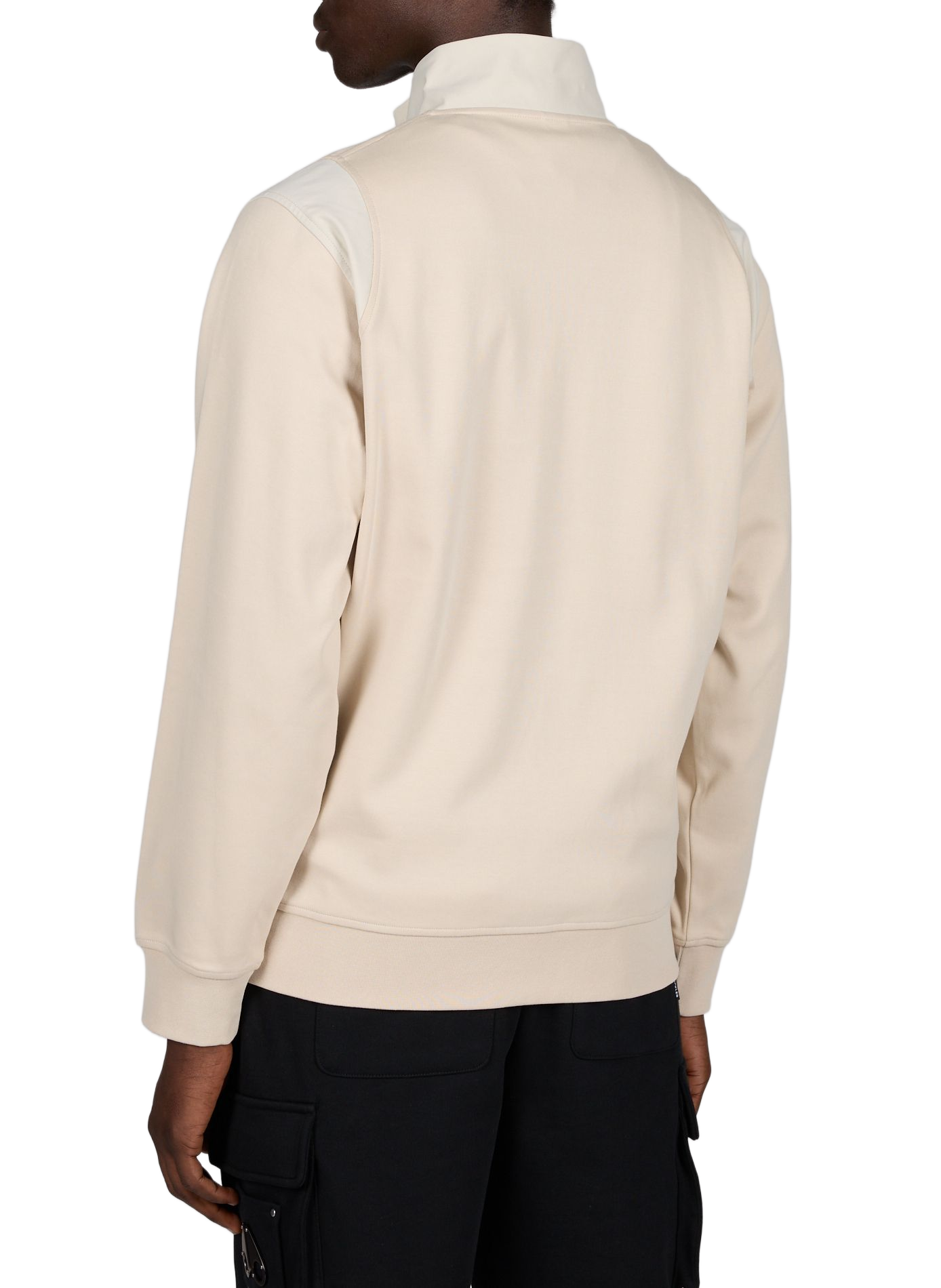 Straight cotton sweatshirt with trucker collar MOOSE KNUCKLES Grey