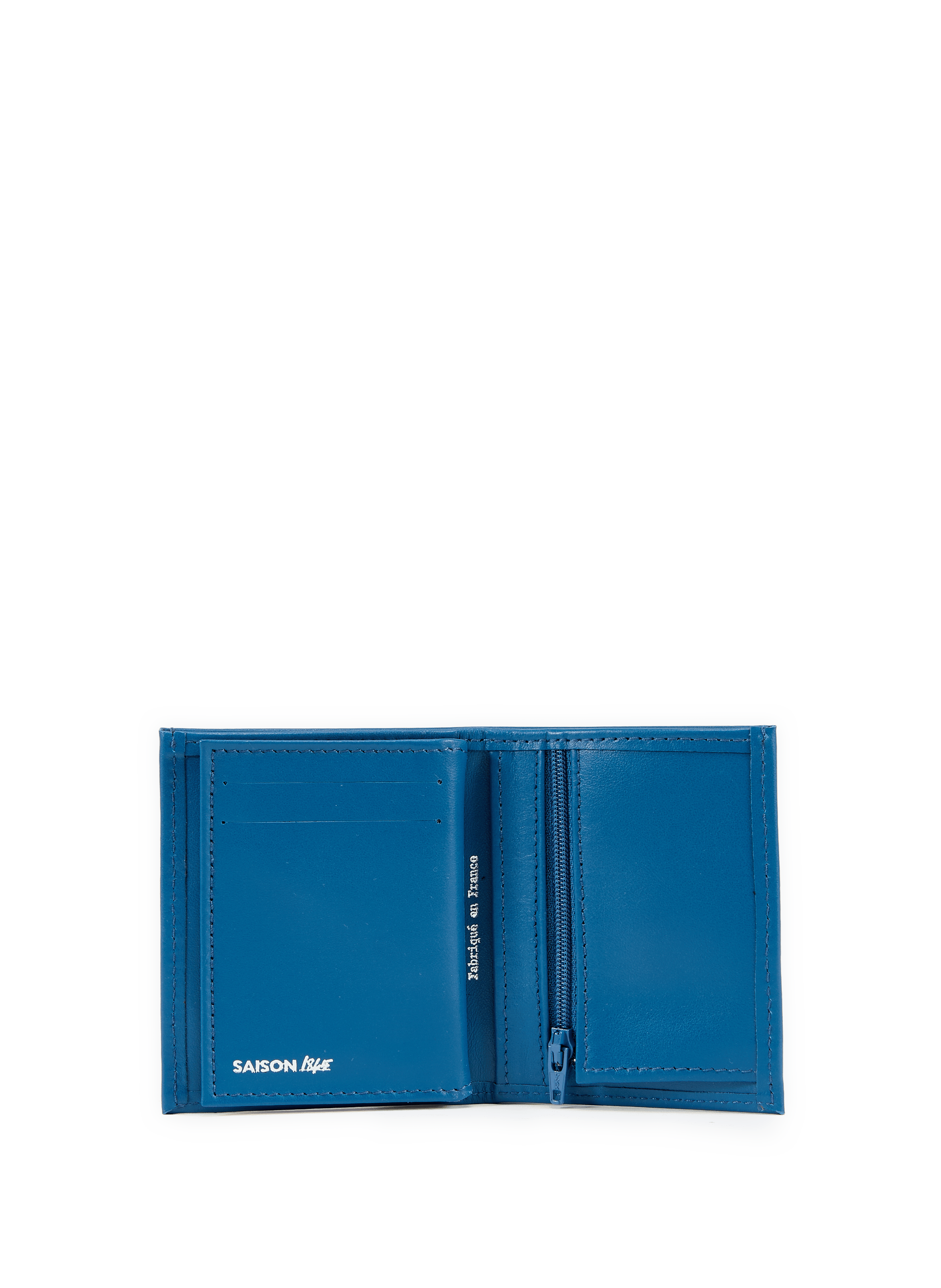  Leather card holder SAISON 1865 Blue