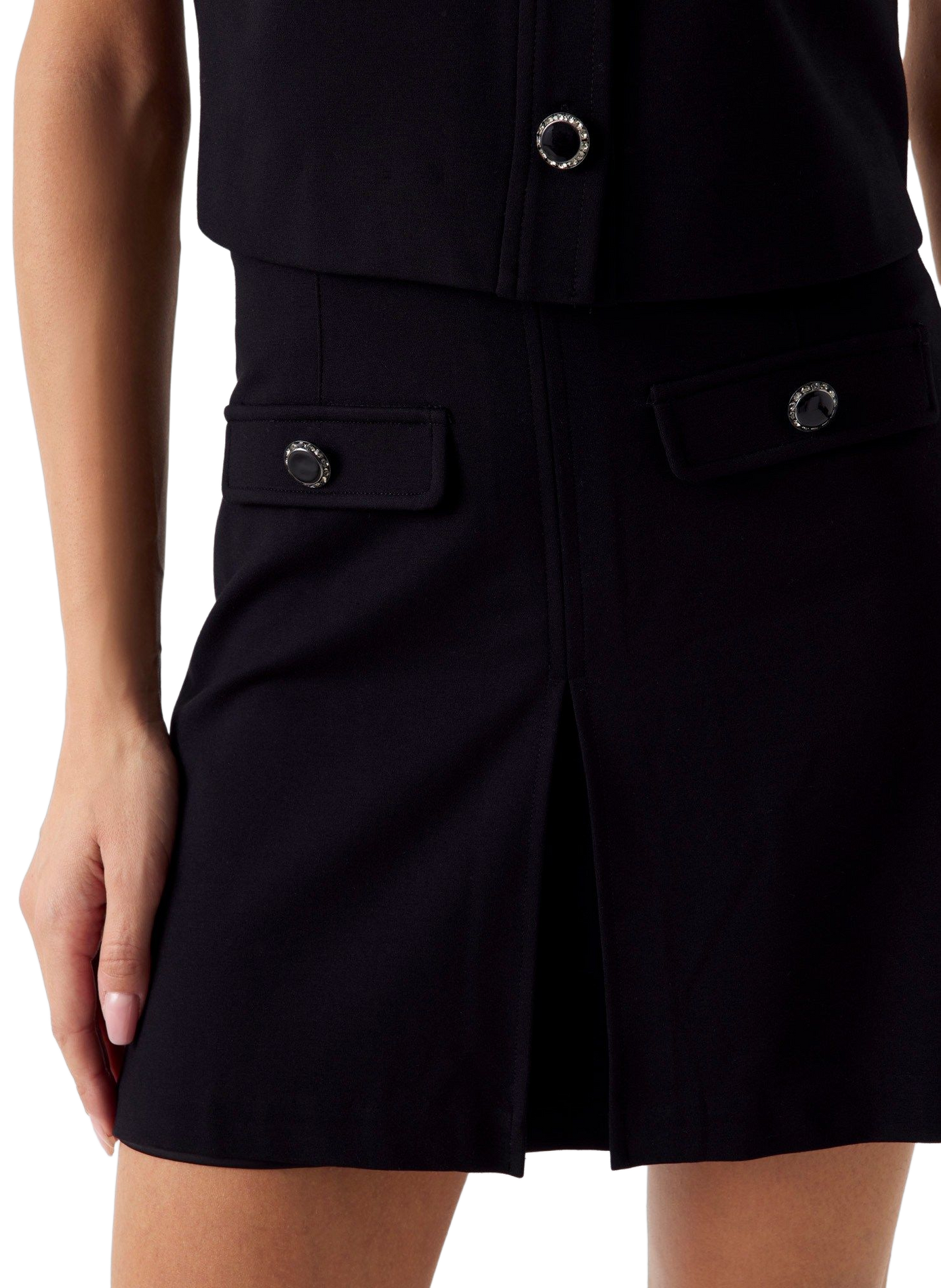Jupe Olga courte évasée GUESS Noir