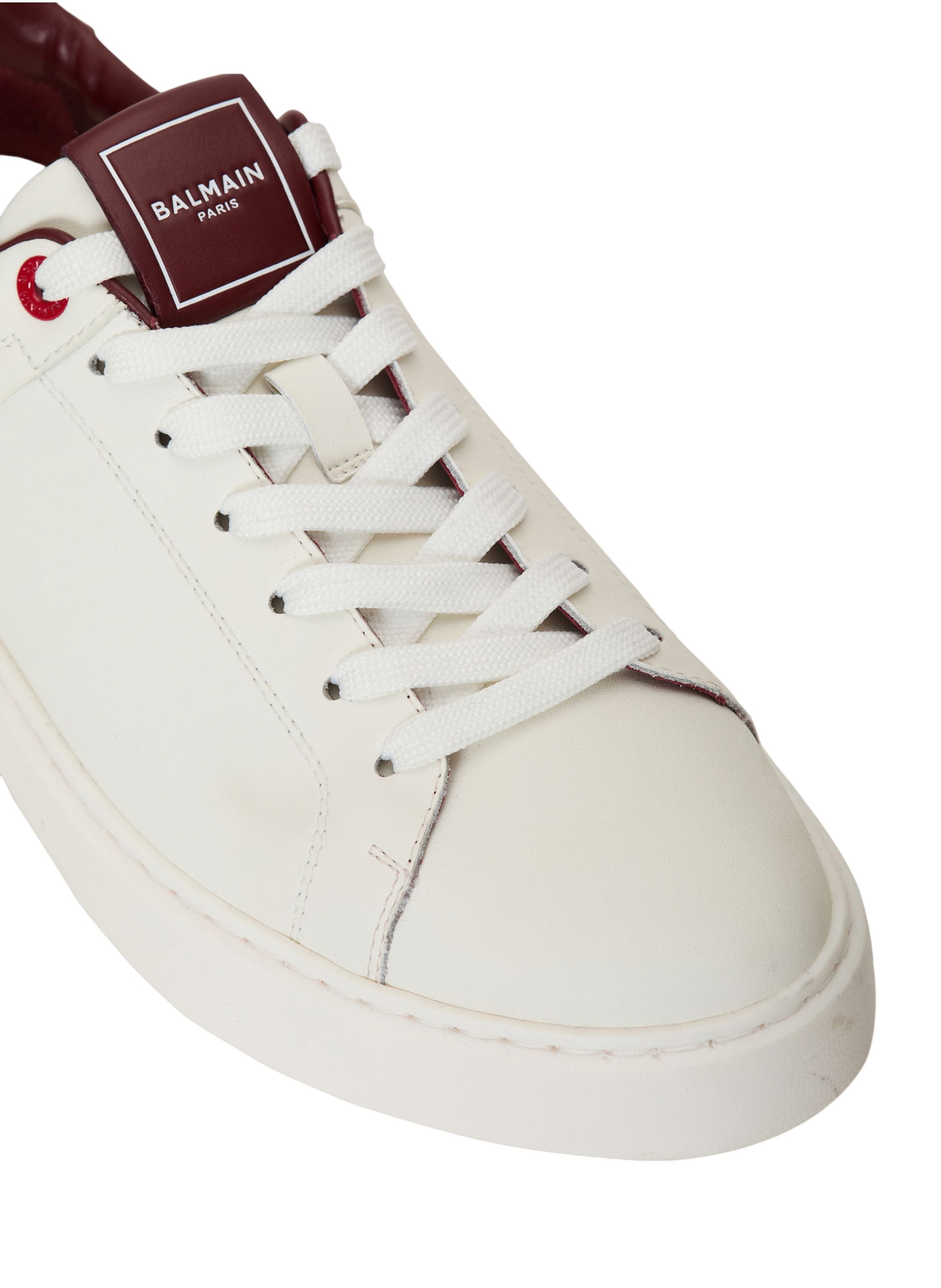 Baskets b-court en cuir lisse BALMAIN Multicolore