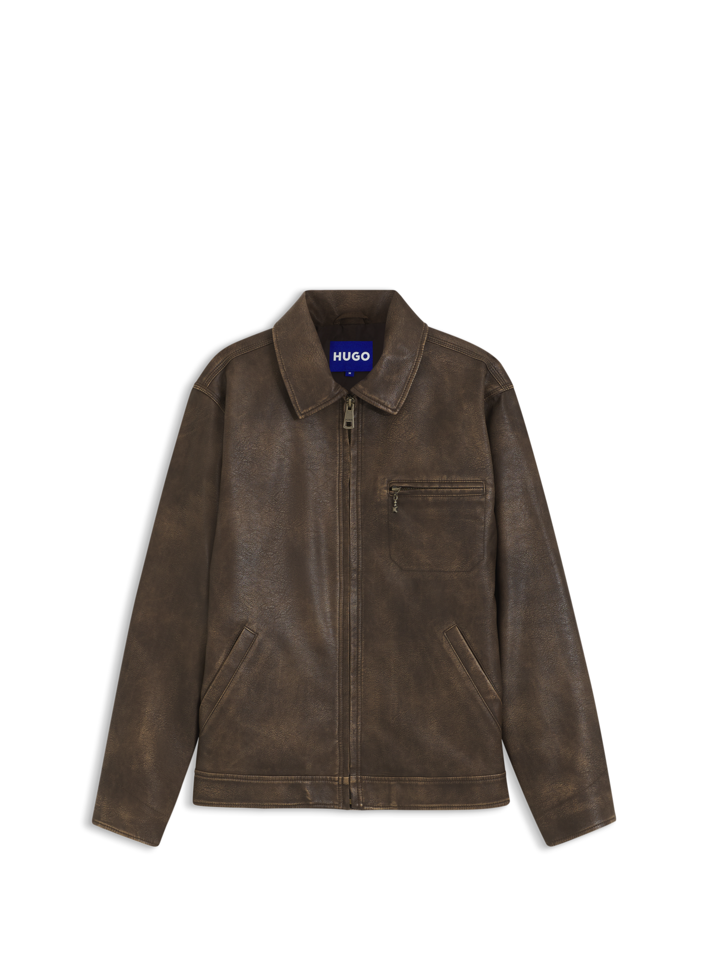 Blouson col classique HUGO BLUE Marron