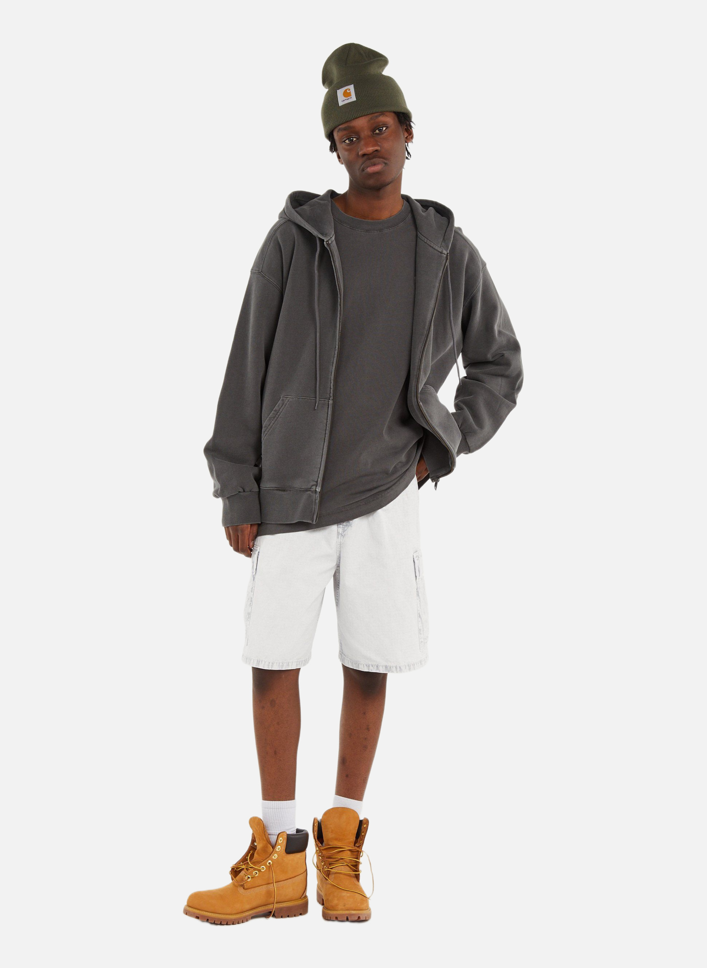 Hoodie zippé hooded nelson CARHARTT WIP Noir