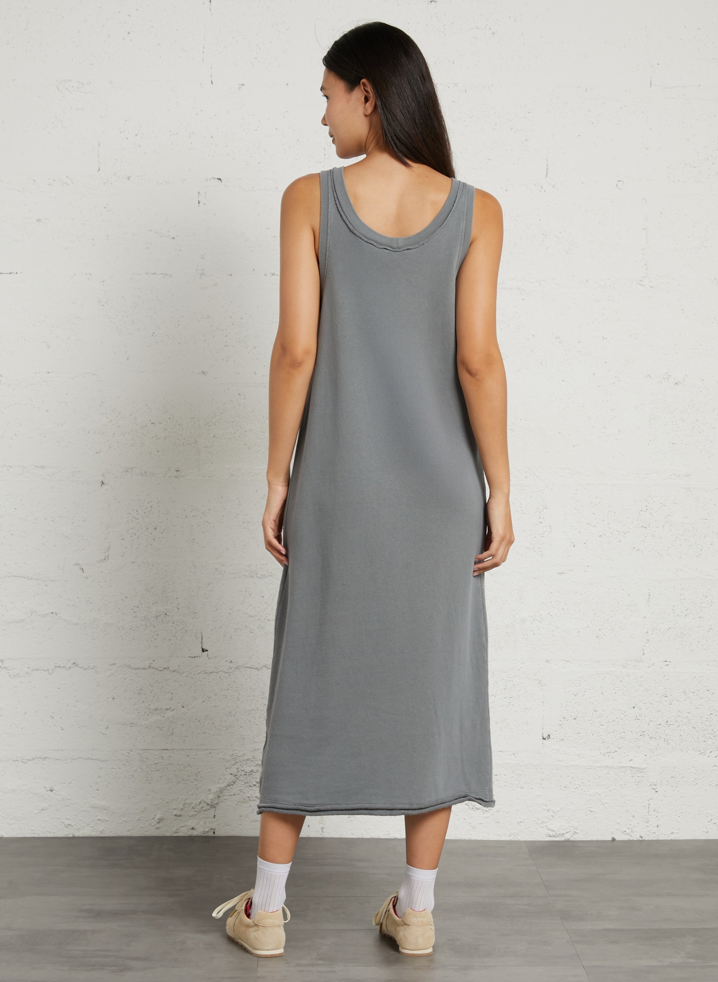 Robe longue débardeur unie vibtown | Bleu AMERICAN VINTAGE Femme