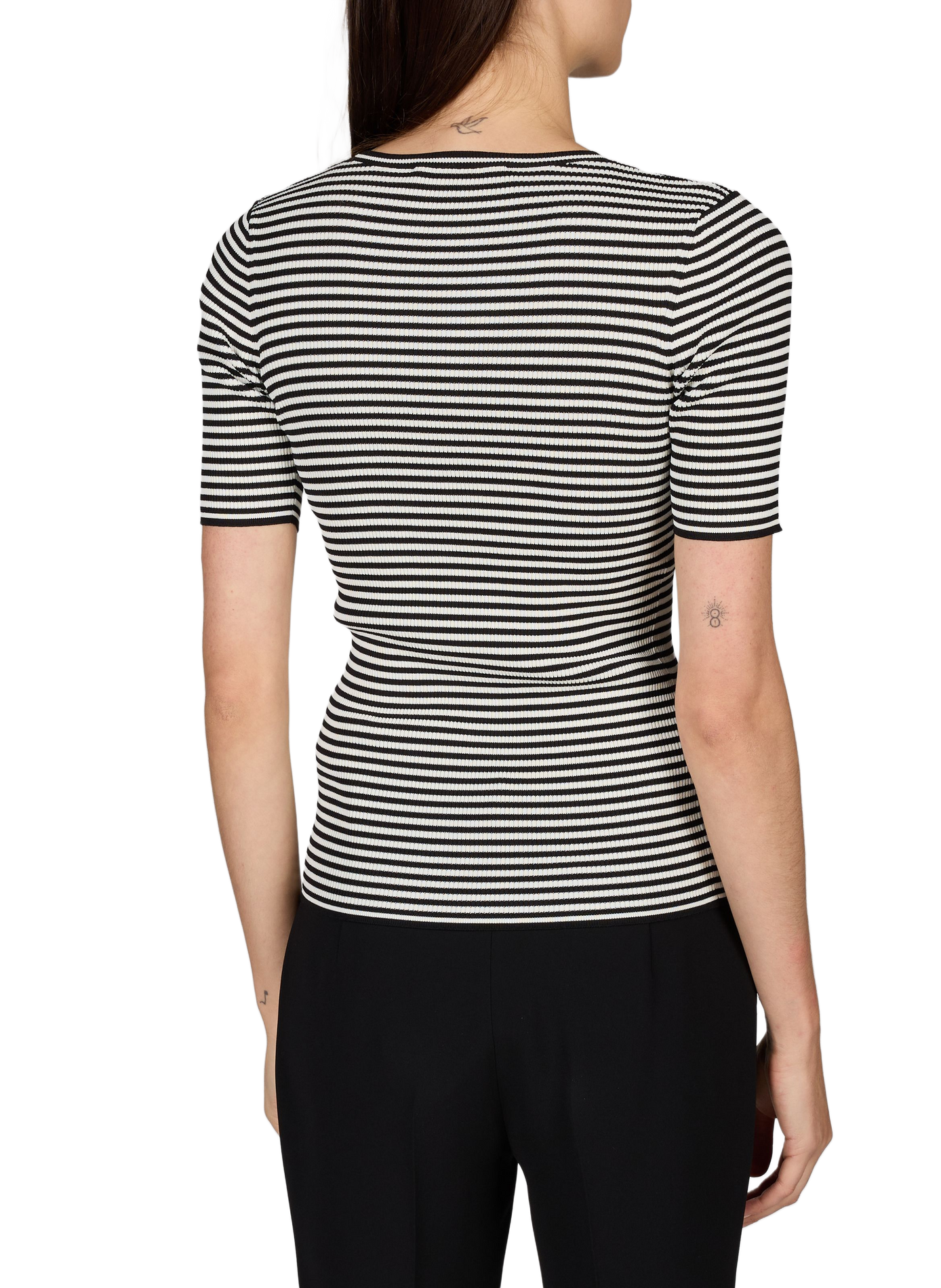 Fitted Striped T-shirt MAX MARA STUDIO Multicolour