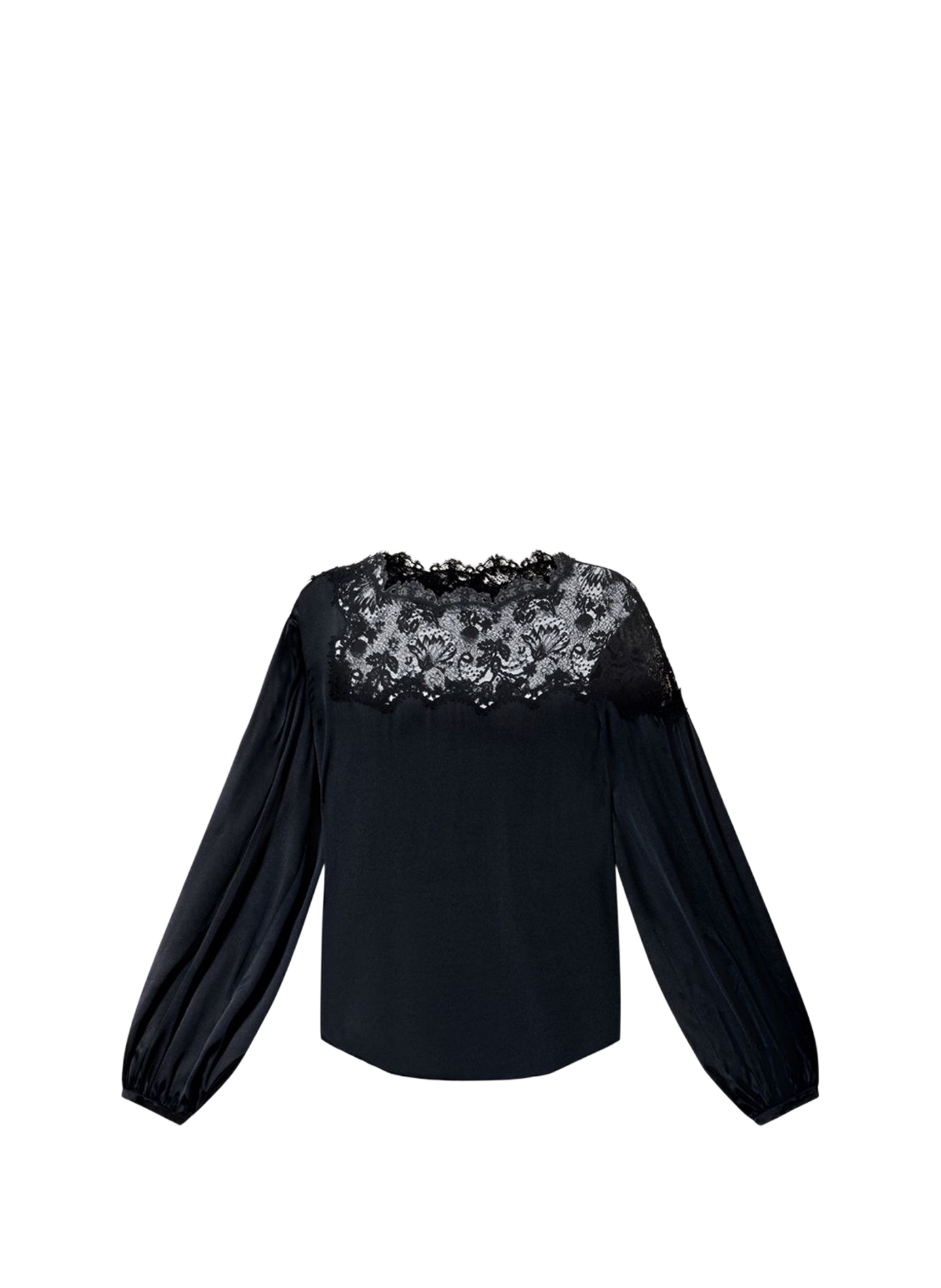 Blouse Azare van gemengde zijden kant ISABEL MARANT Zwart