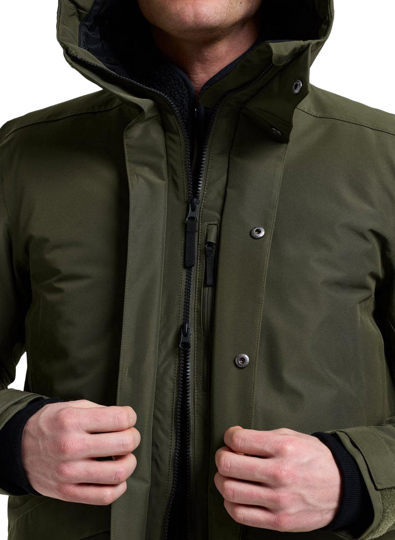 Adam Hooded Puffer Jacket DIDRIKSONS Khaki