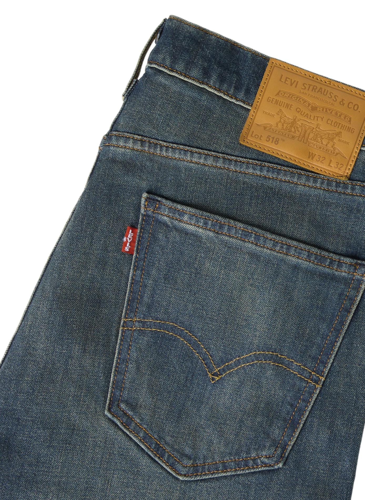 Straight-cut cotton-blend jeans LEVI'S Blue
