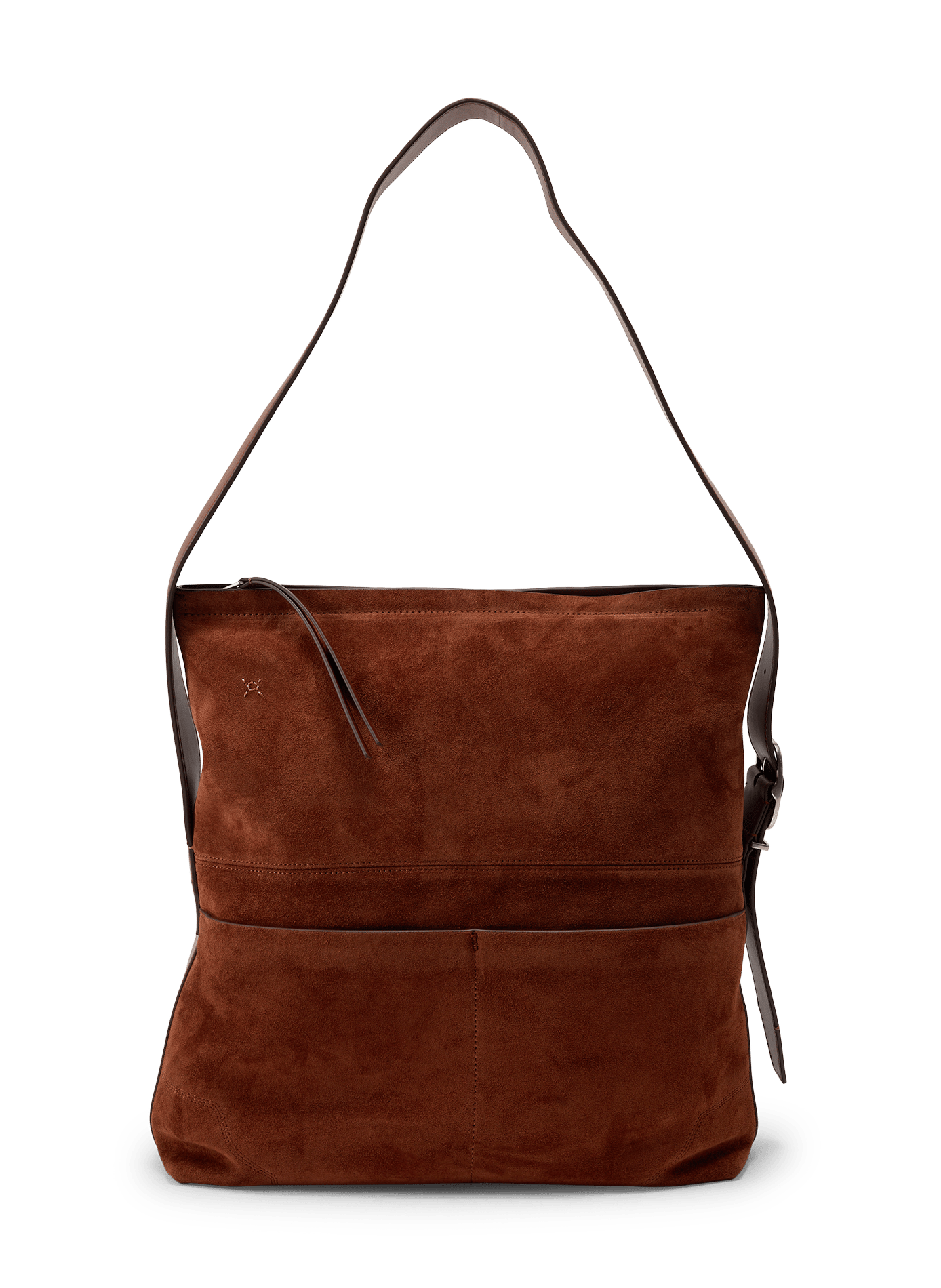 Schoudertas met klep van suèdeleer PAUL SMITH Bruin
