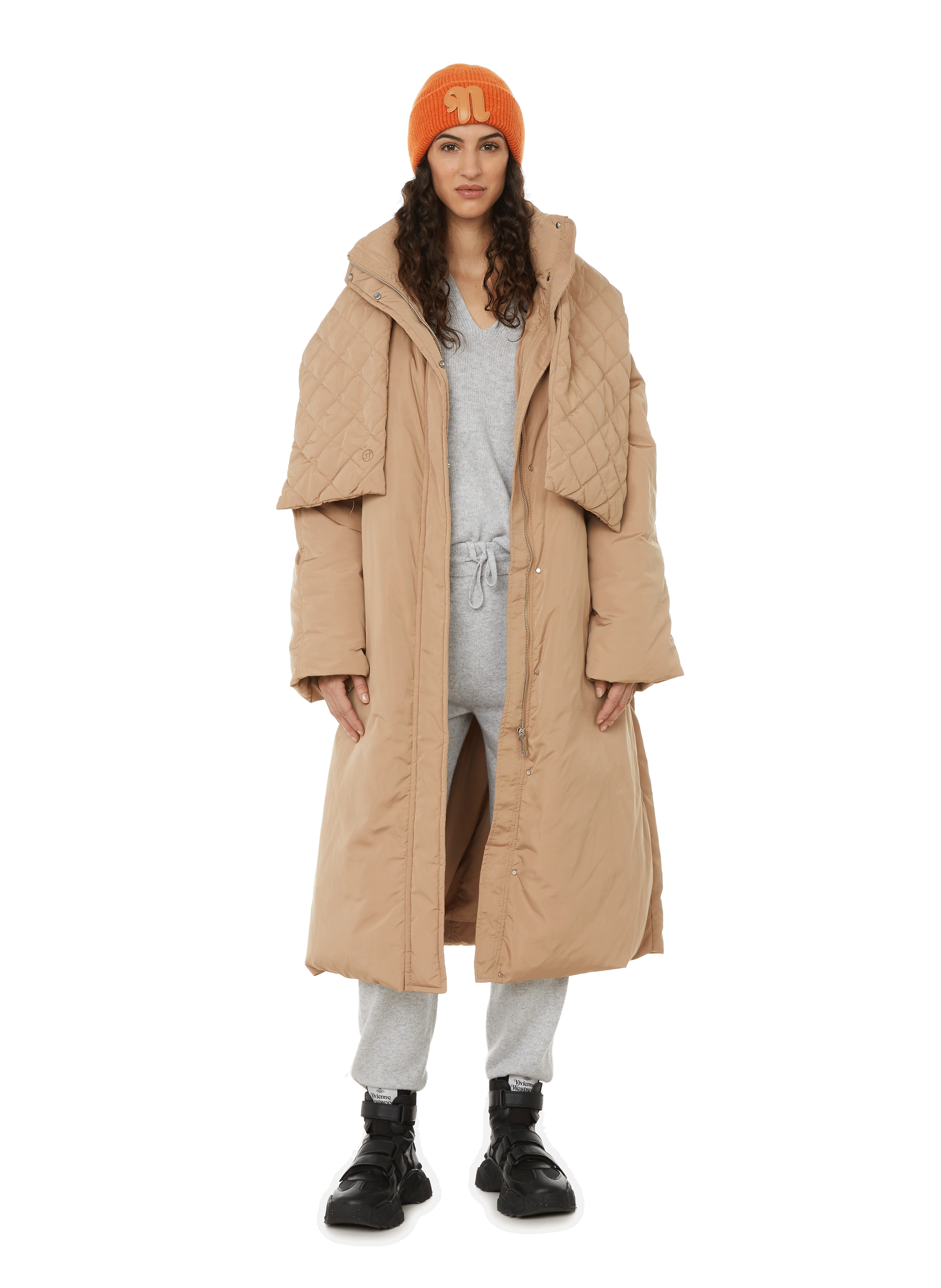 Doudoune longue SAKS POTTS Beige