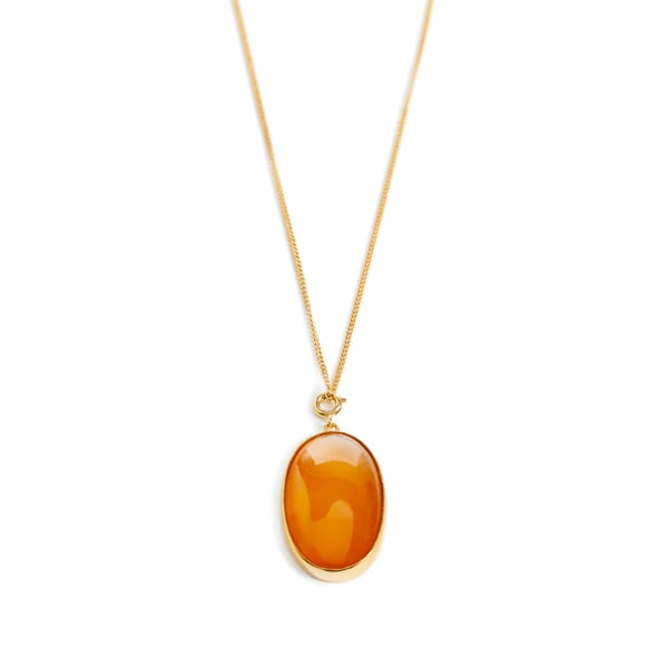 Collier Citrine plaqué or