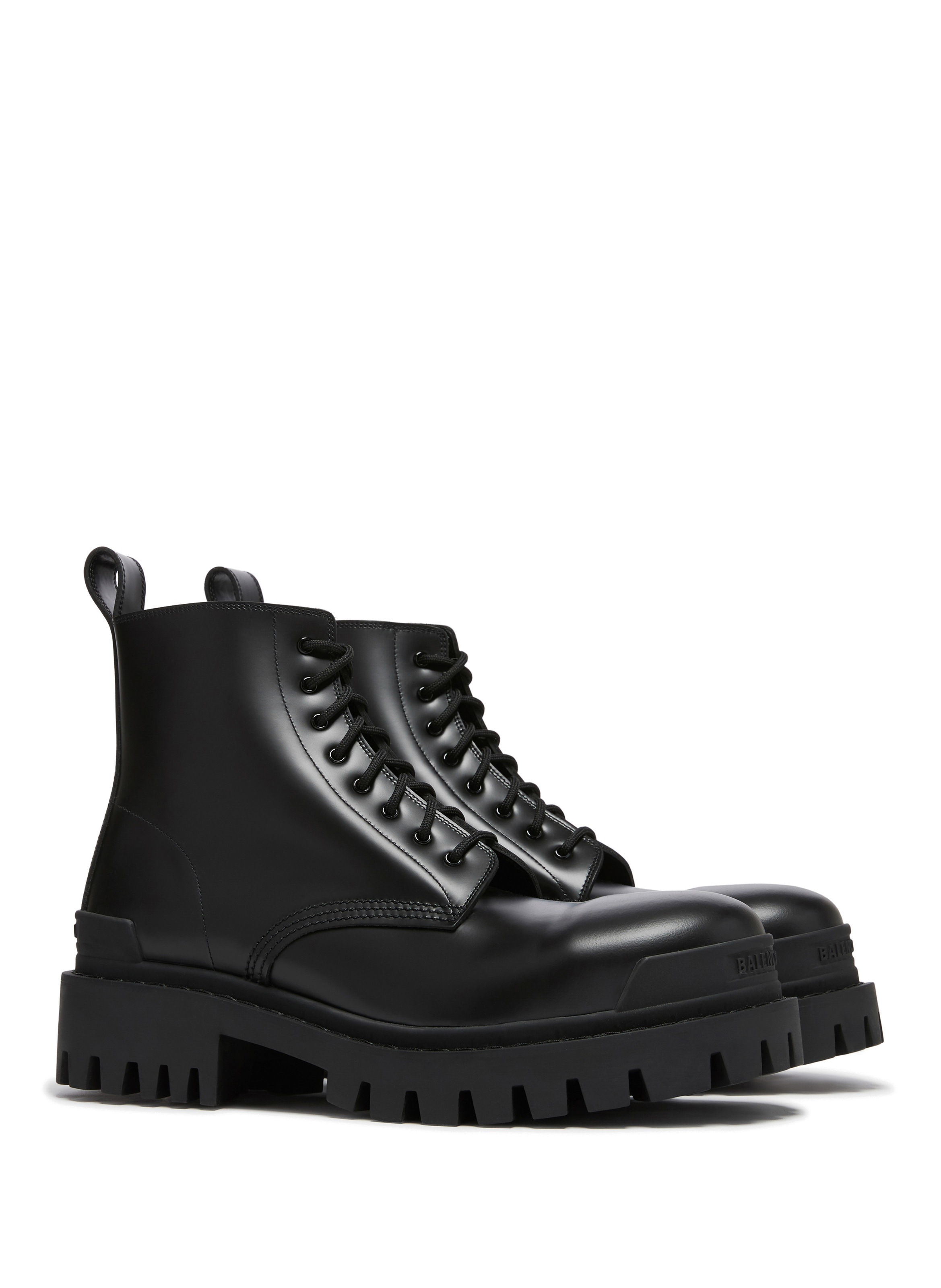 Combat boots Strike en cuir