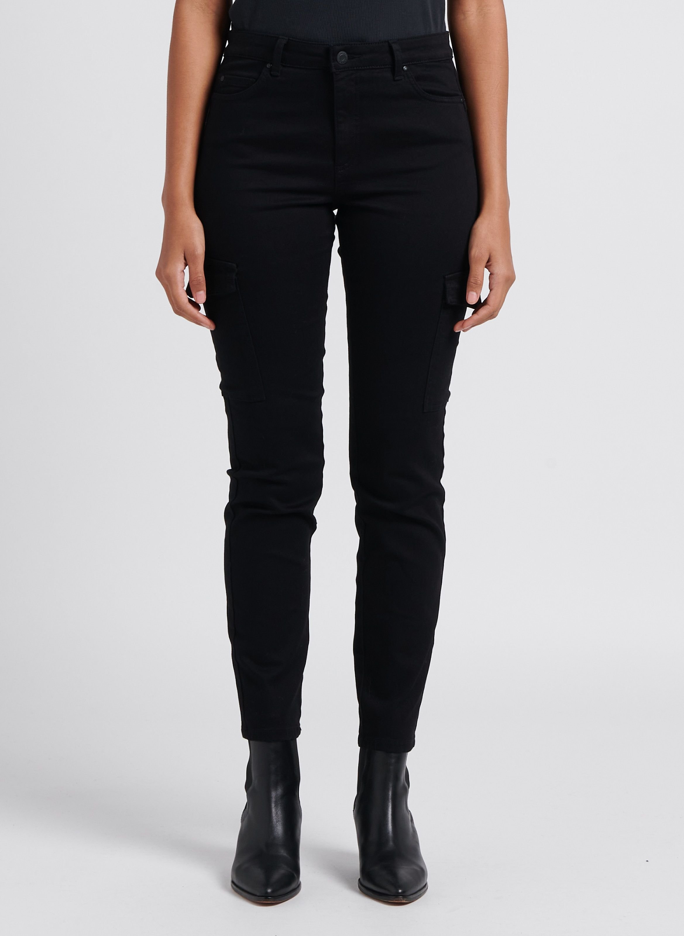 Jean slim à poches en coton stretch