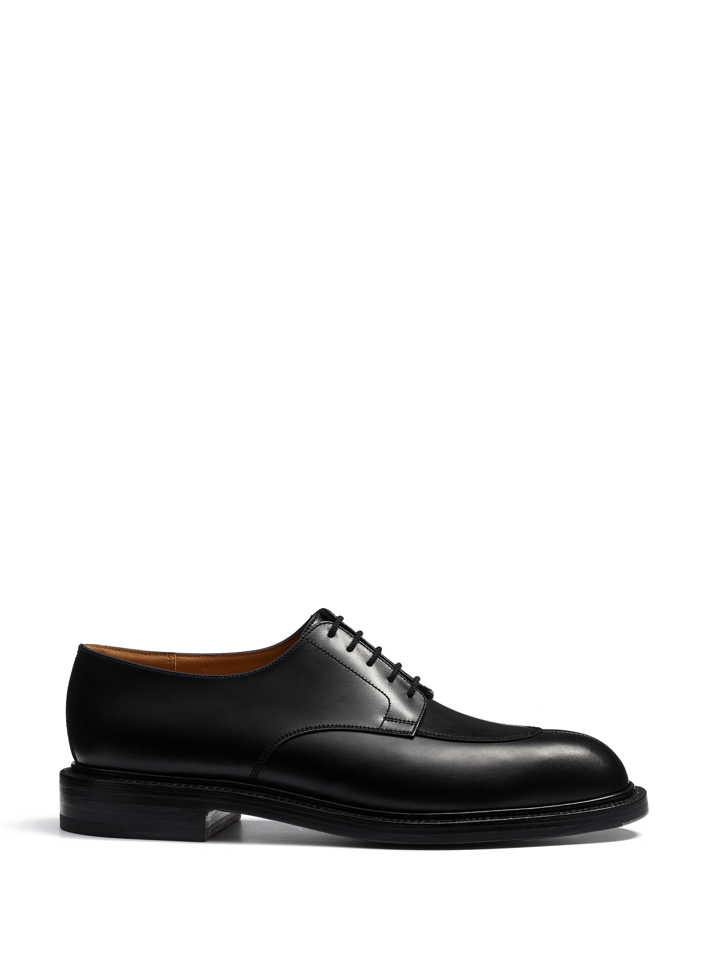 J.M. WESTON Half-Hunt leather derby shoes   Black