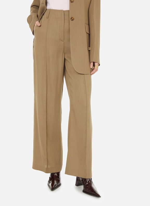 Pantalon en laine mélangé Beige by ACNE STUDIOS ACNE STUDIOS Pantalon en laine mélangé Beige