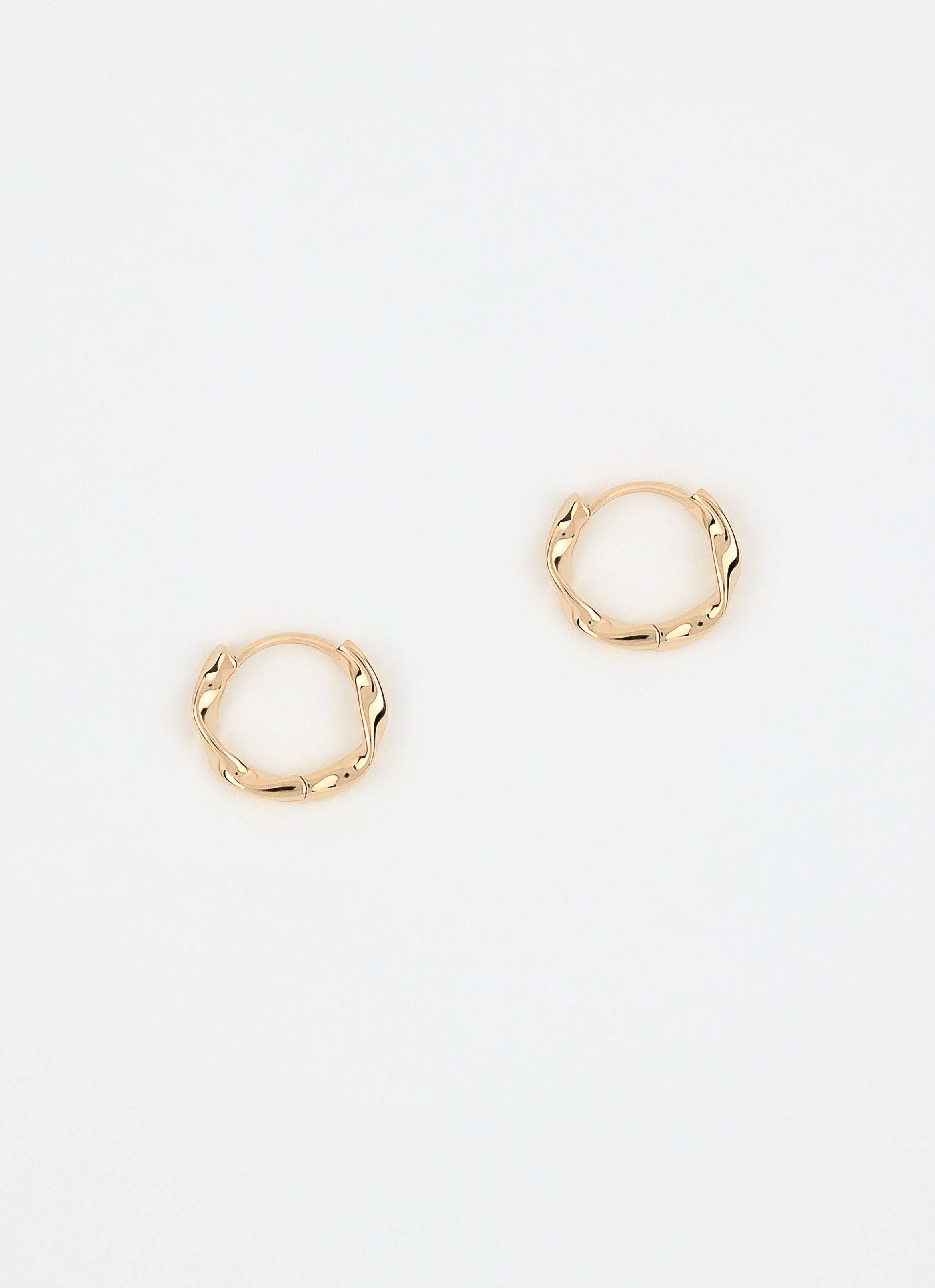 Créoles petites aria argent 925 plaqué or ANNA SOTTILOTTA Doré