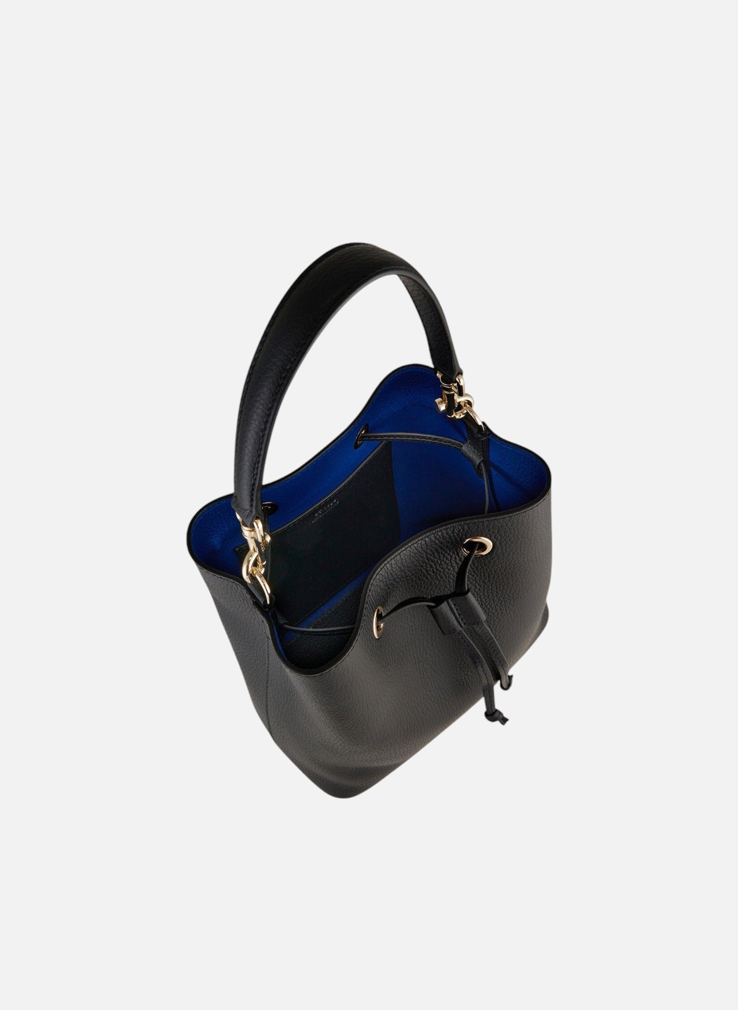 Sac seau louise en cuir grainé LE TANNEUR Noir