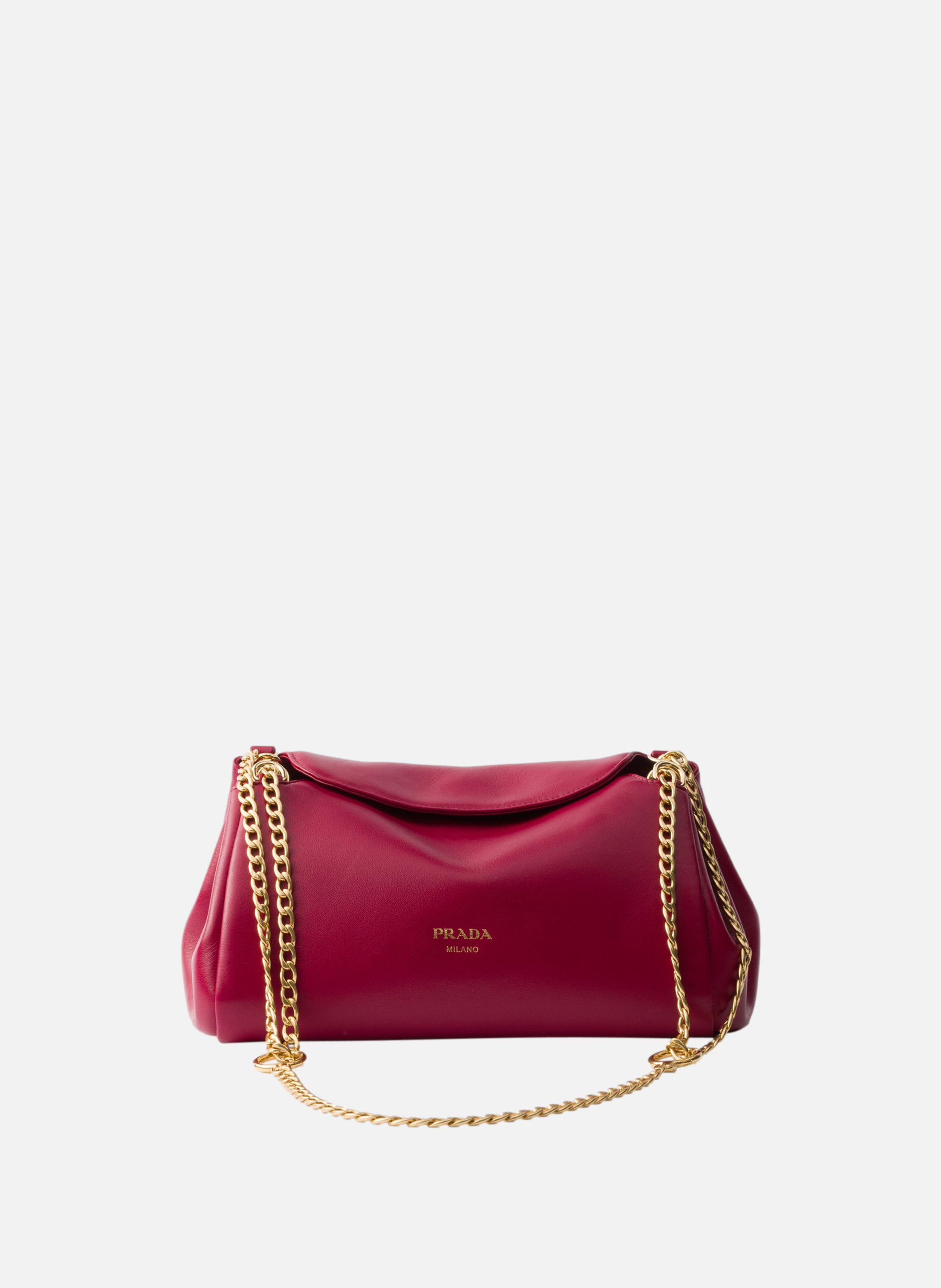 PRADA Petit sac prada tumulte en cuir nappa Rouge