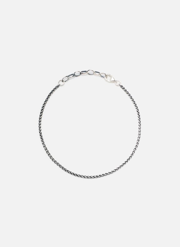 Silver Wheat Bracelet Silver by SERGE DENIMES SERGE DENIMES Silver Wheat Bracelet Silver
