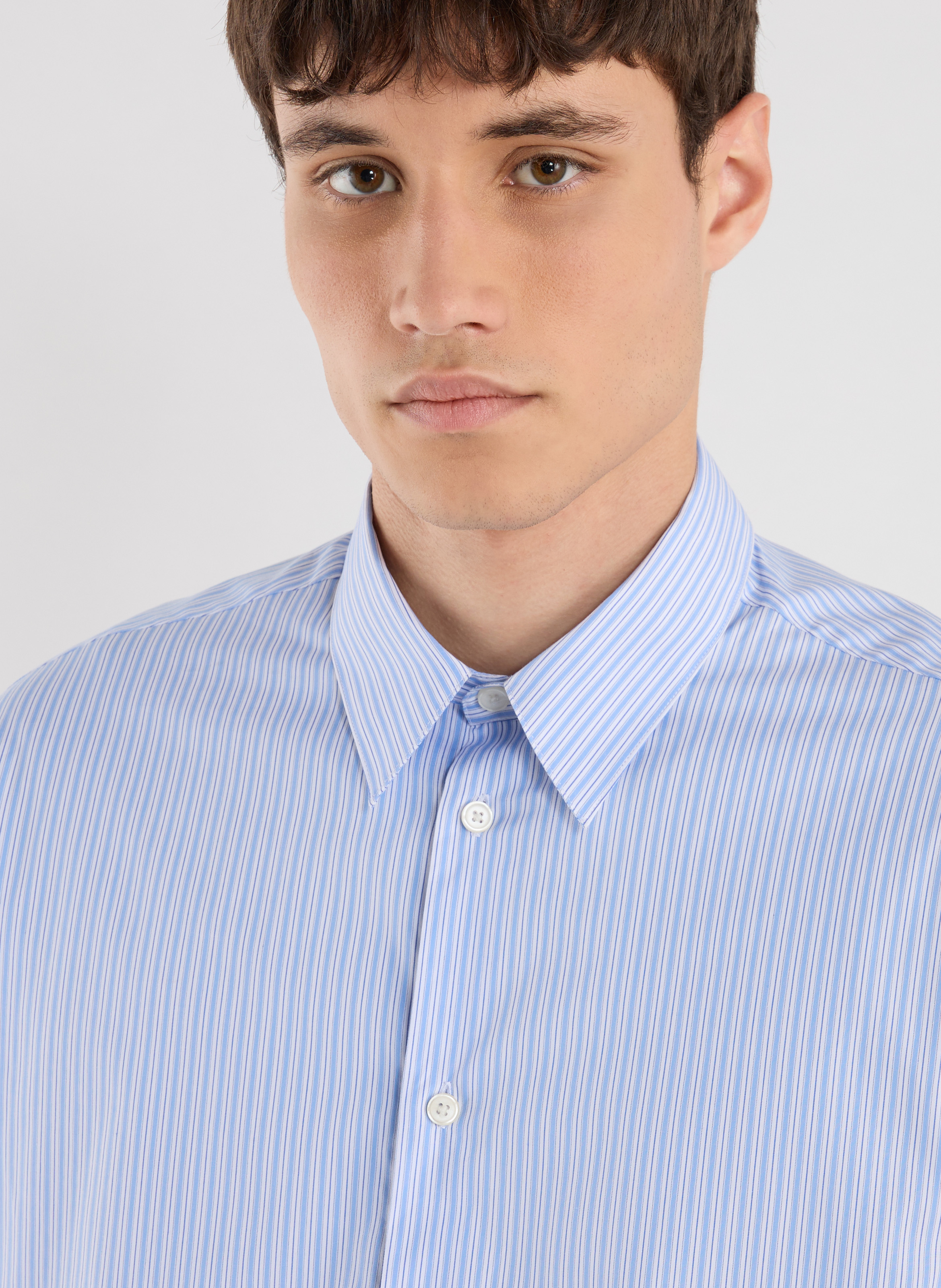 Chemise rayée en coton SAISON 1865 Bleu