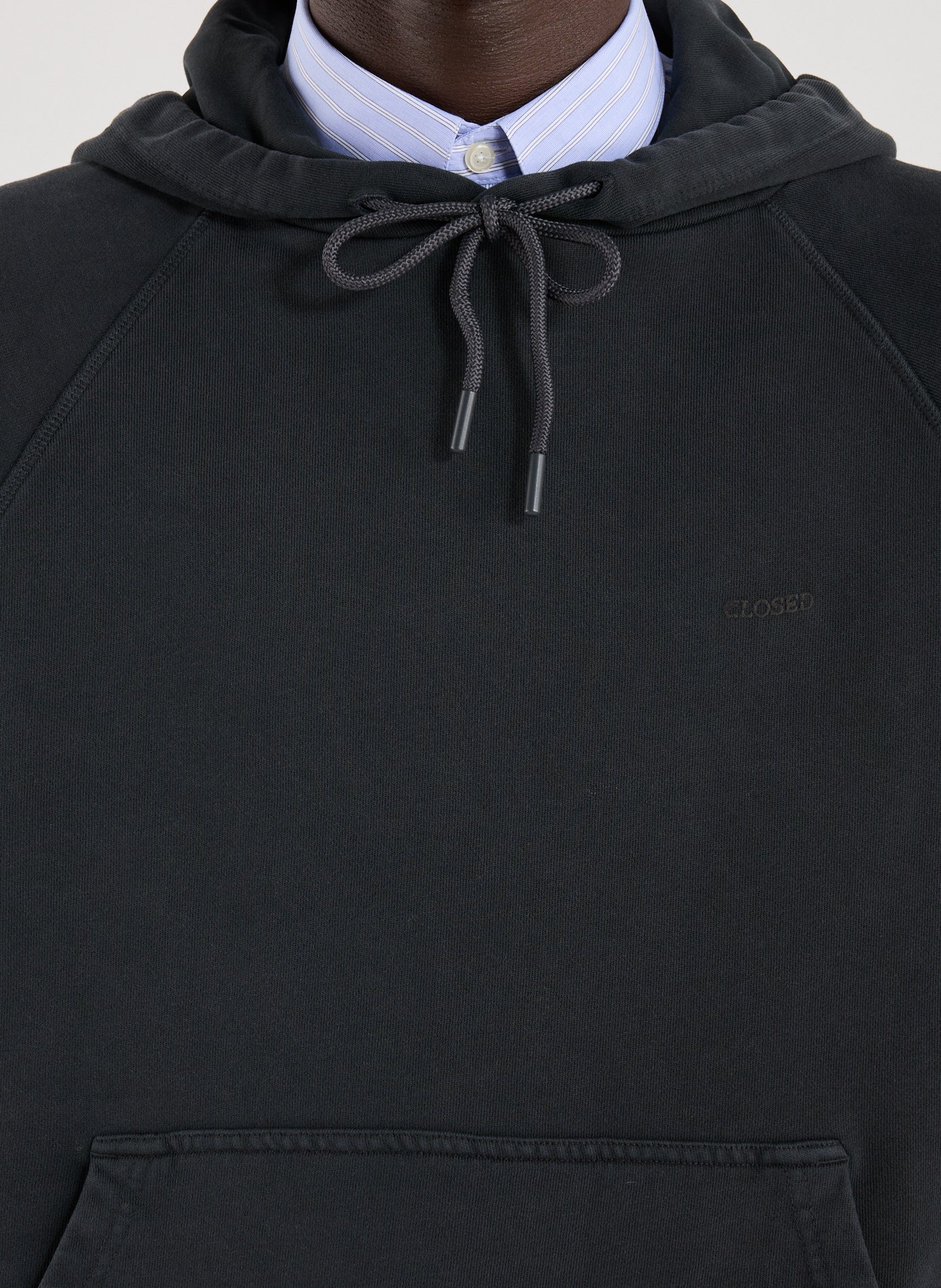Hoodie ample en coton CLOSED Noir