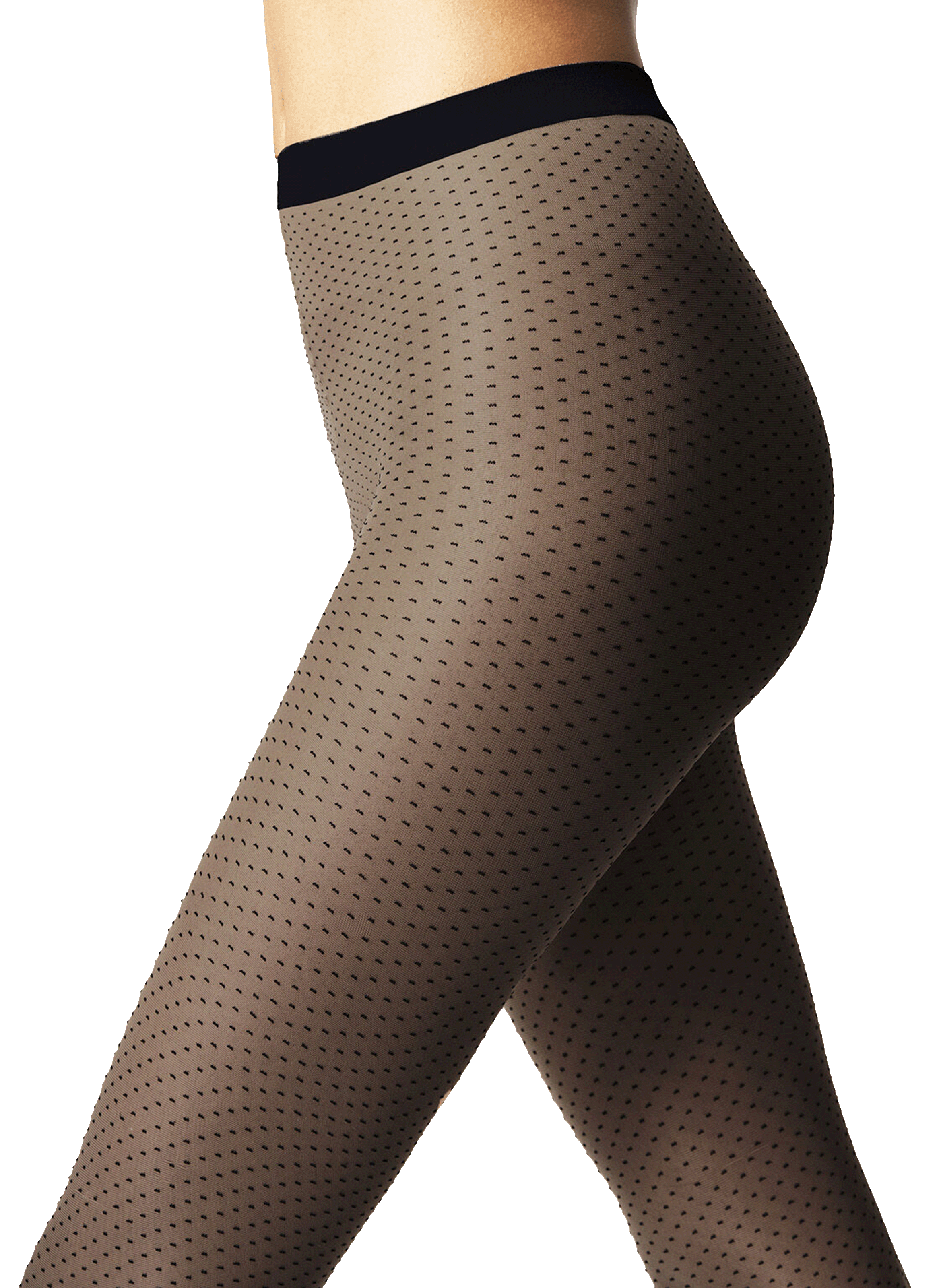 Collants à petits pois WOLFORD Noir